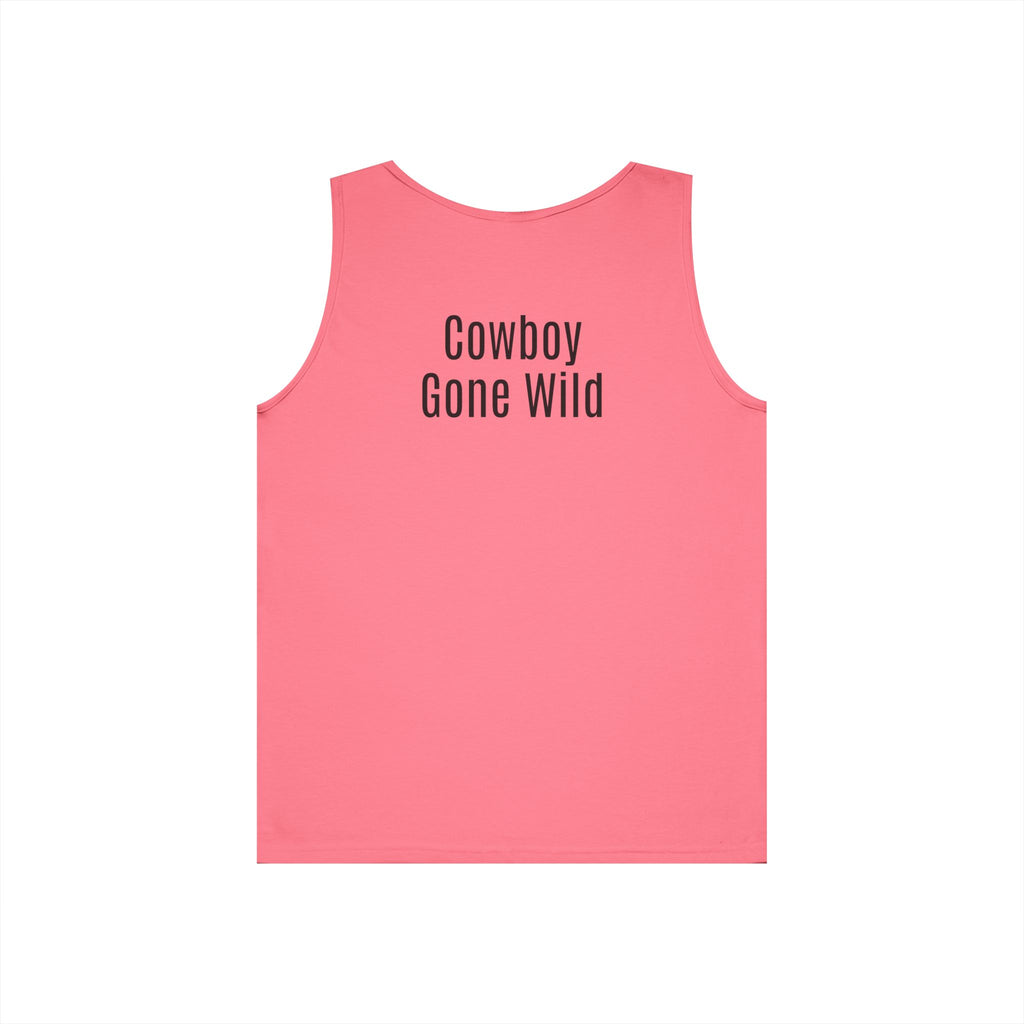 Cowboy Tank Top - "Cowboy" Front, "Cowboy Gone Wild" Back Graphic Tank