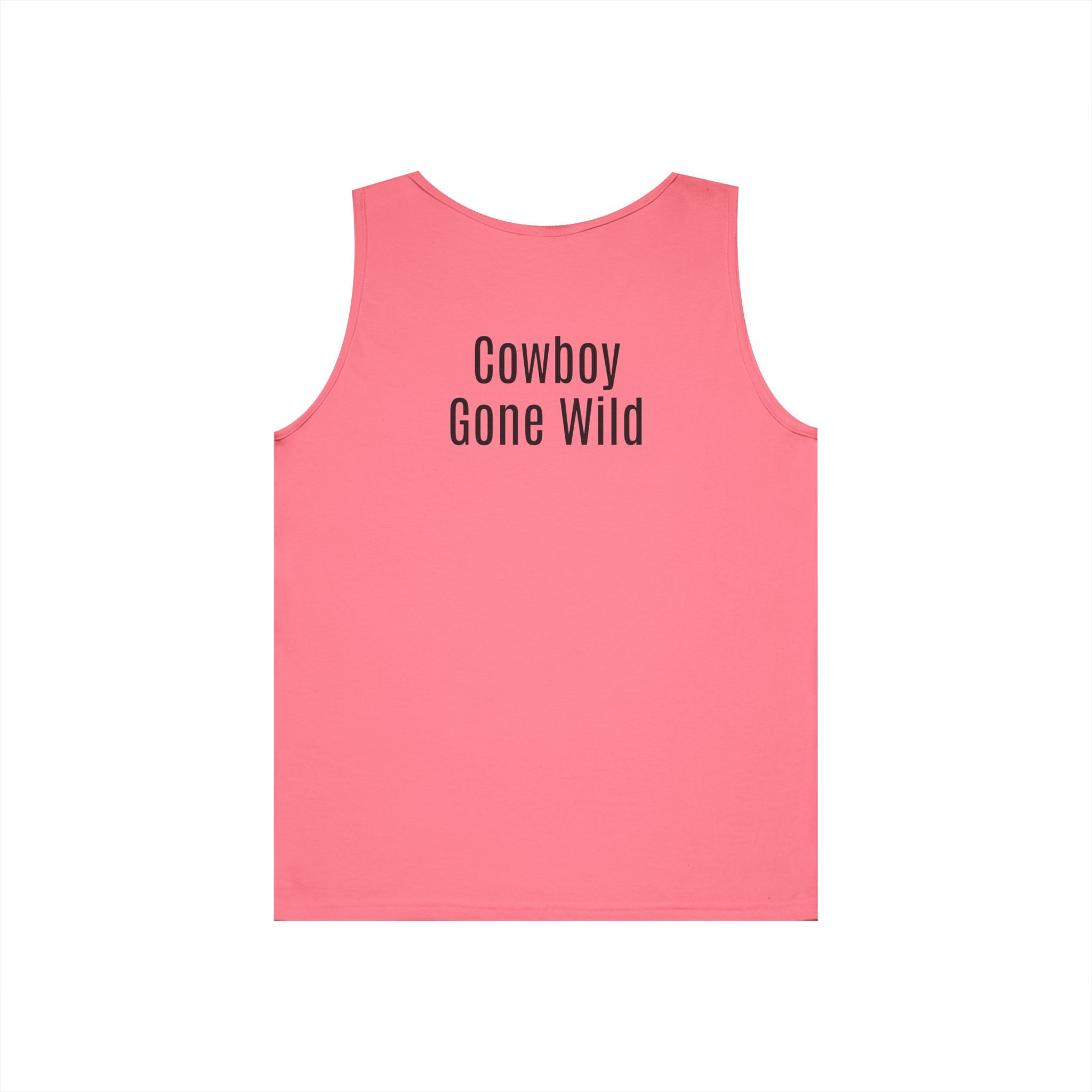 Cowboy Tank Top - "Cowboy" Front, "Cowboy Gone Wild" Back Graphic Tank