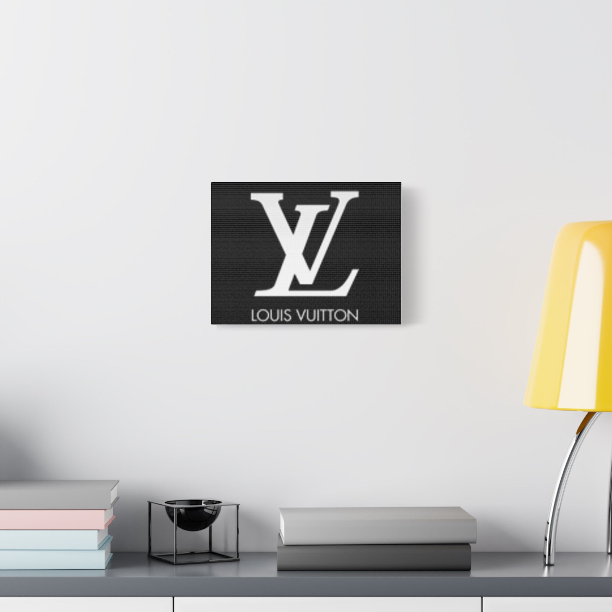Luxury Logo Canvas Print — Monogram Wall Art