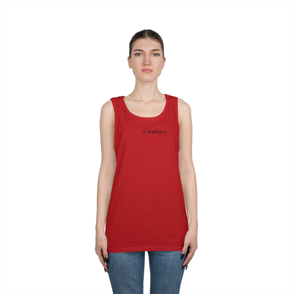 Cowboy Tank Top - "Cowboy" Front, "Cowboy Gone Wild" Back Graphic Tank