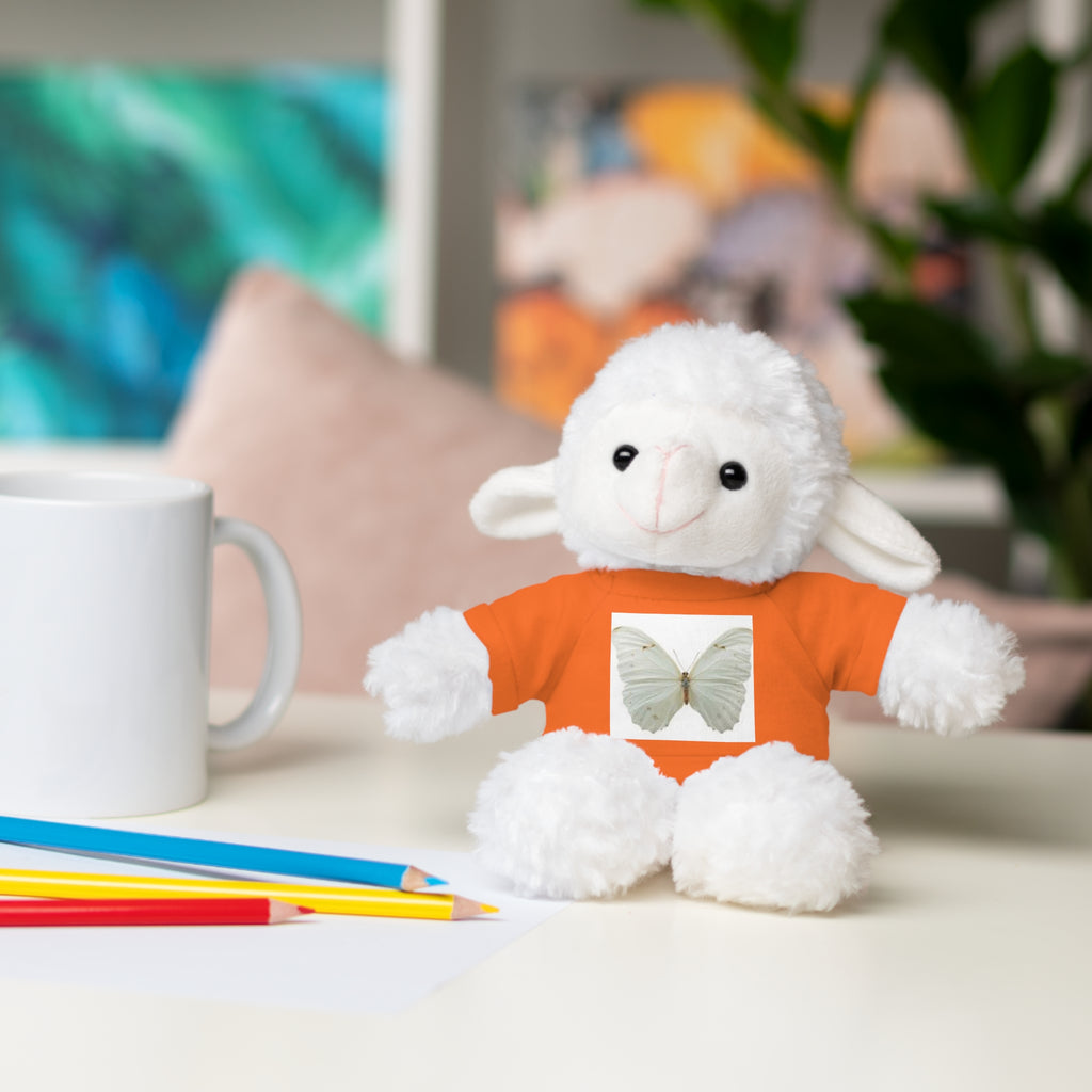 Plush Teddy Bear with Butterfly Tee — Soft Stuffed Animal Gift