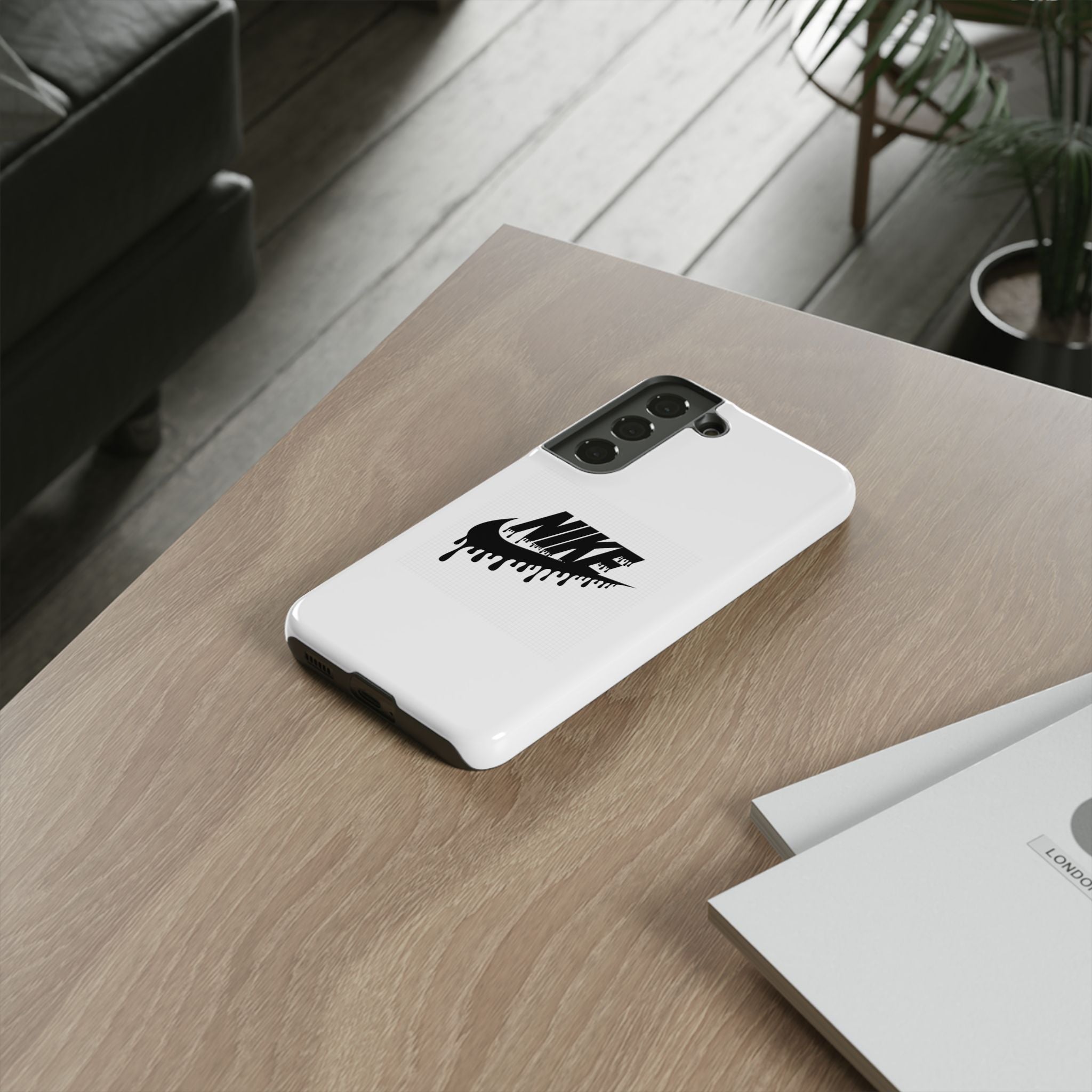 Phone Case — Dripping Nike Swoosh Graphic Tough Protective Case