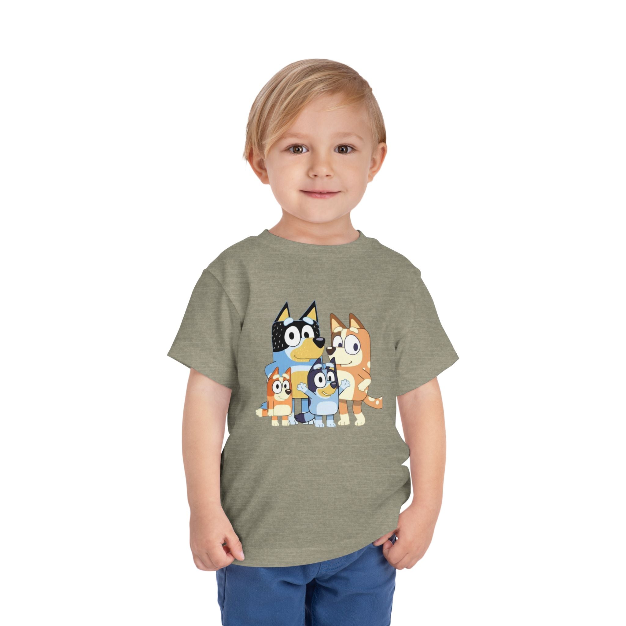 Toddler Tee — Cute Cartoon Bluey Family Kids Shirt