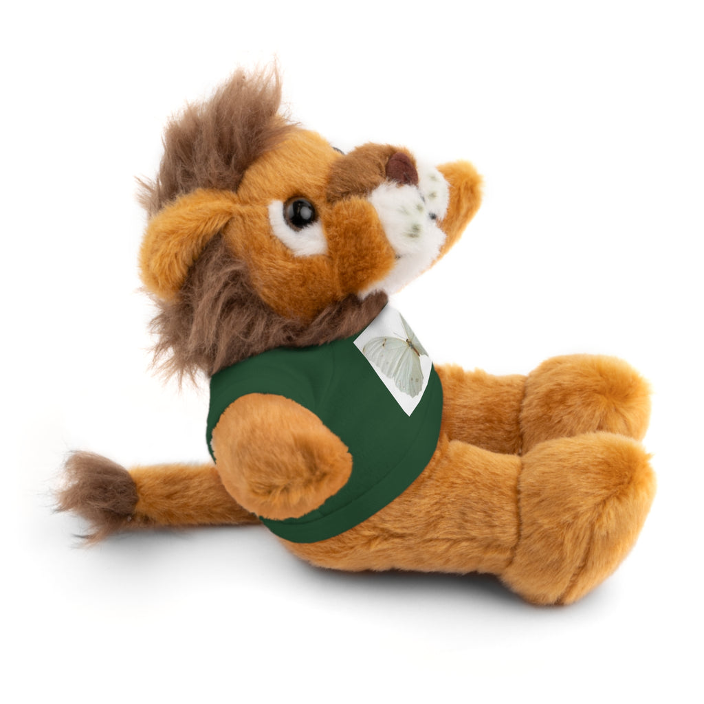 Plush Teddy Bear with Butterfly Tee — Soft Stuffed Animal Gift