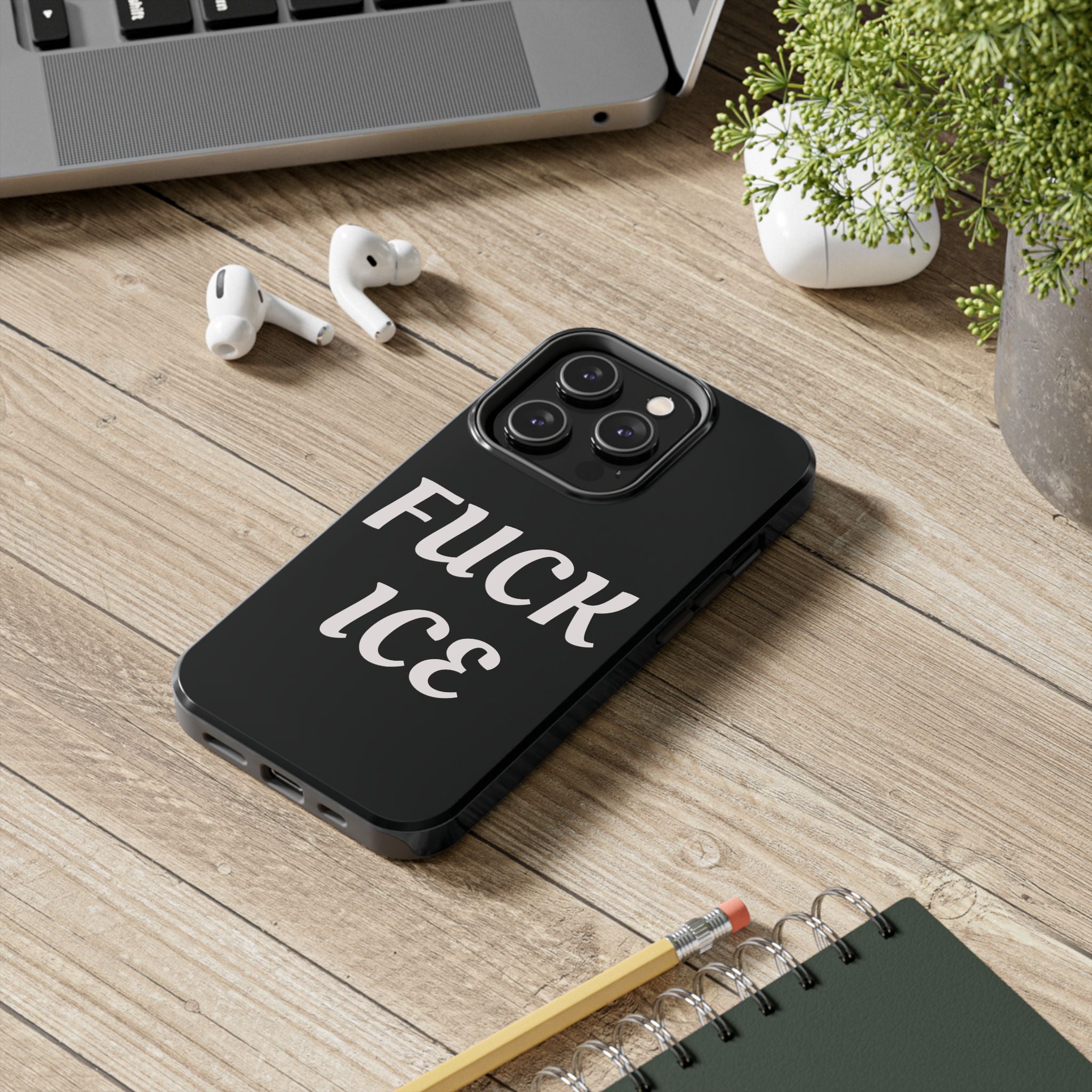 Phone Case — Bold “FUCK ICE” Political Statement Protective Case