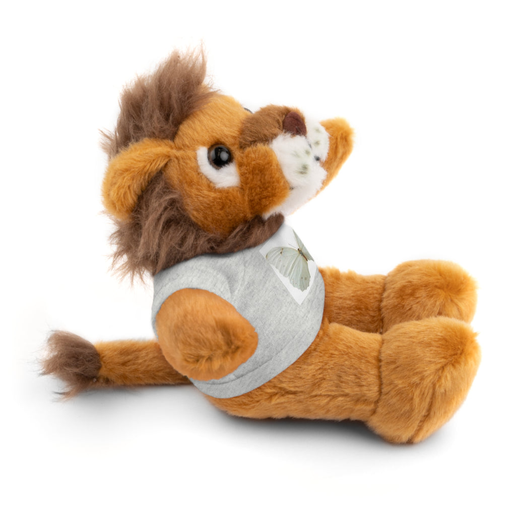 Plush Teddy Bear with Butterfly Tee — Soft Stuffed Animal Gift
