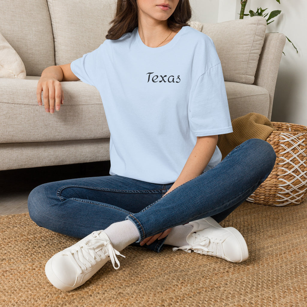 Texas Script T-Shirt — Minimal State Pride Tee