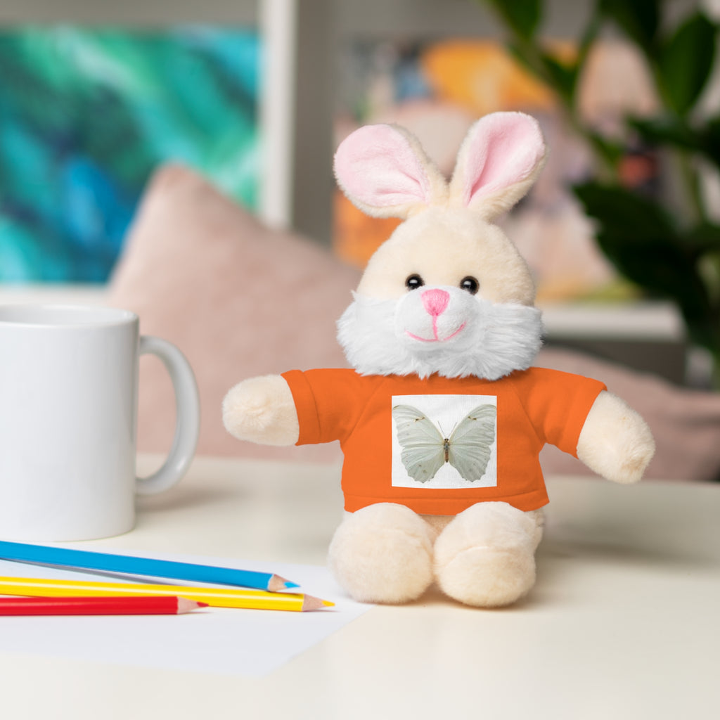 Plush Teddy Bear with Butterfly Tee — Soft Stuffed Animal Gift