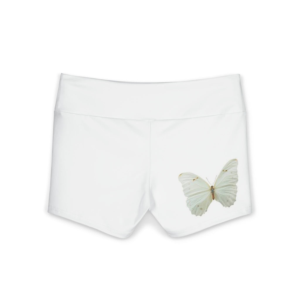 Butterfly Yoga Shorts — Women's Lightweight Polyester Activewear