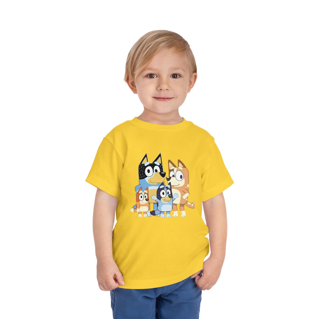 Toddler Tee — Cute Cartoon Bluey Family Kids Shirt