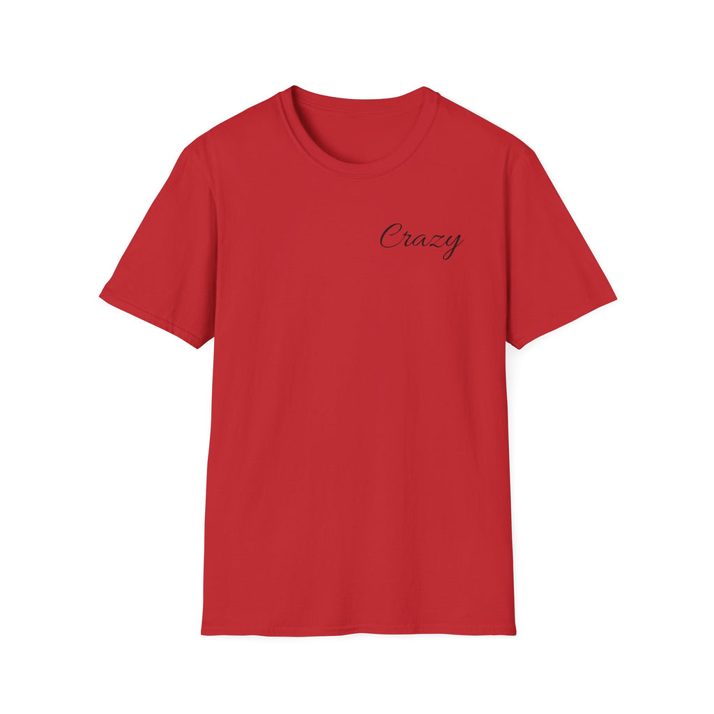 Crazy Script Tee — Minimal Script Graphic T‑Shirt