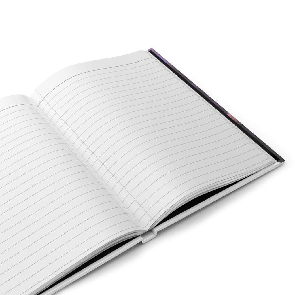 Hardcover Journal — "Never Judge a Book by Its Cover" Motivational Storm Cloud Notebook