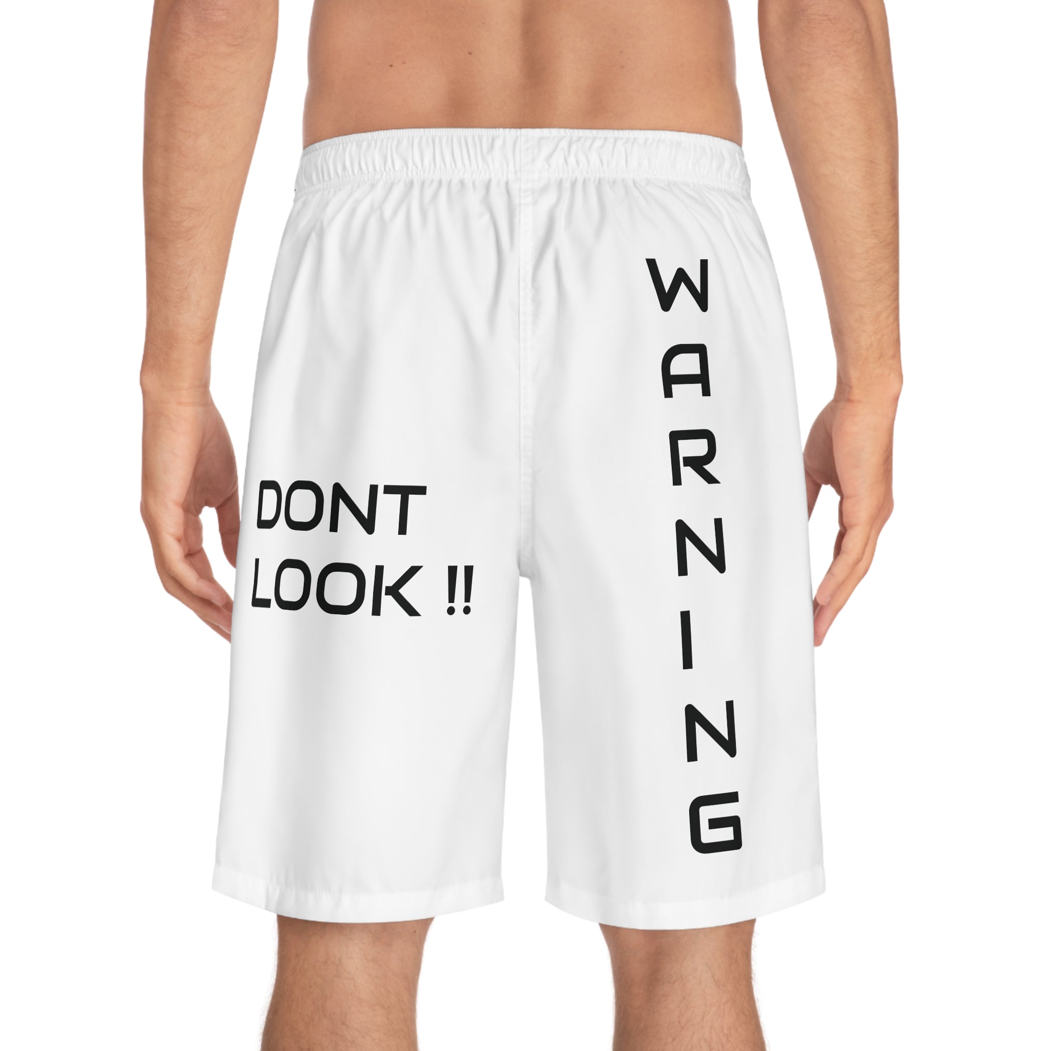 Men's Board Shorts – "My Crazy Wife Is With Me" Novelty Beach Shorts