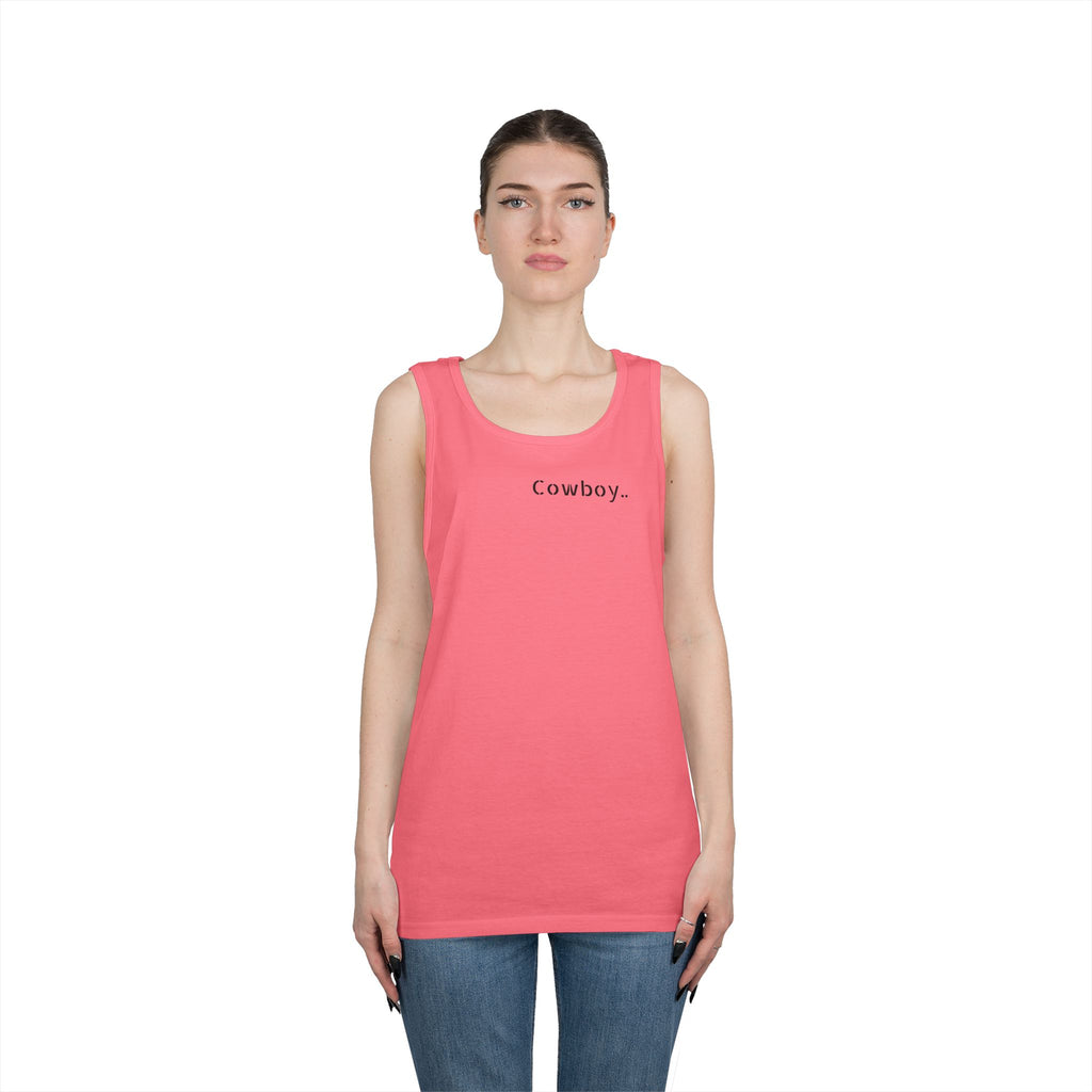 Cowboy Tank Top - "Cowboy" Front, "Cowboy Gone Wild" Back Graphic Tank
