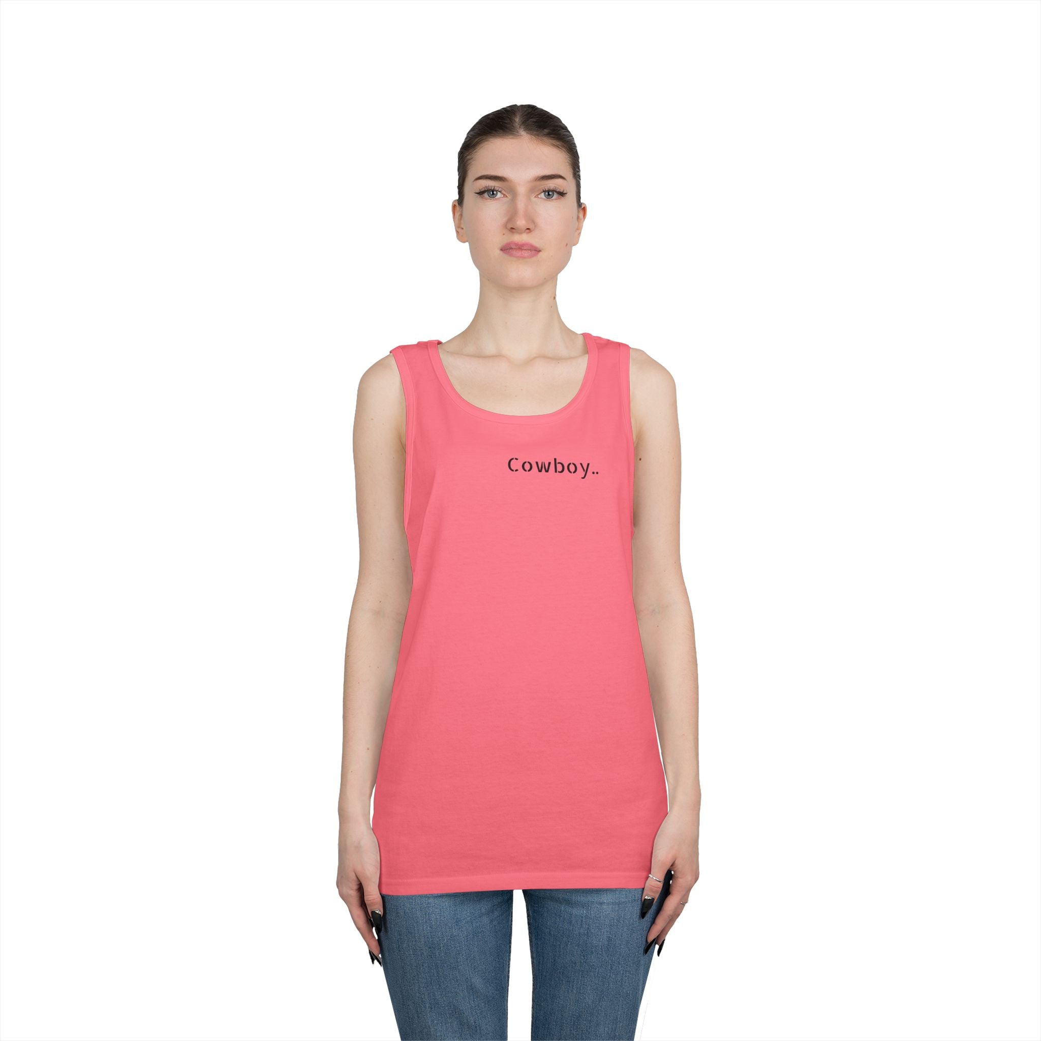 Cowboy Tank Top - "Cowboy" Front, "Cowboy Gone Wild" Back Graphic Tank