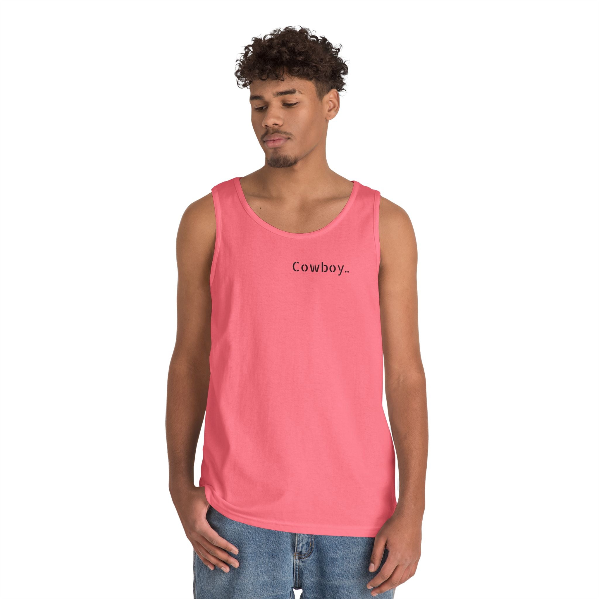 Cowboy Tank Top - "Cowboy" Front, "Cowboy Gone Wild" Back Graphic Tank