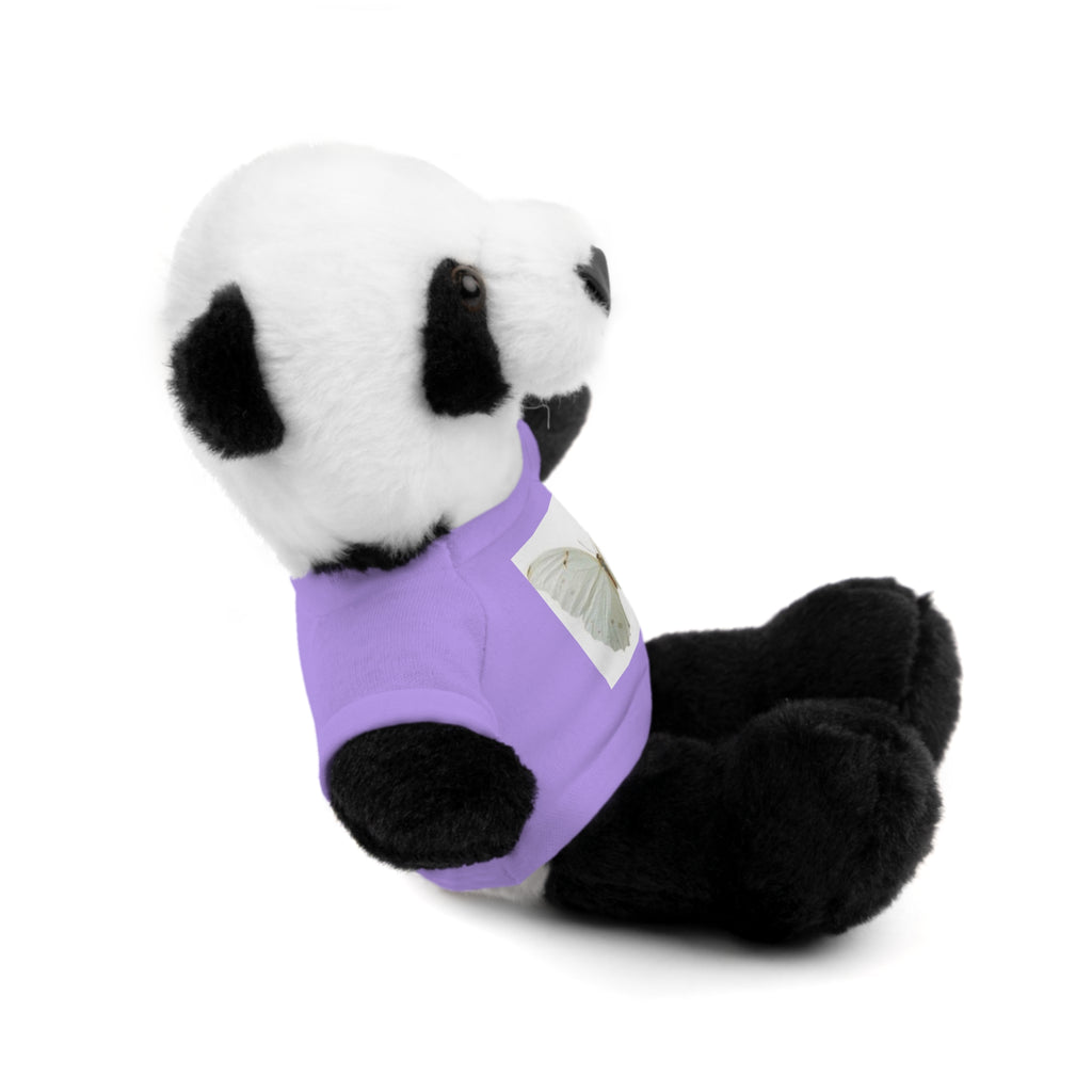 Plush Teddy Bear with Butterfly Tee — Soft Stuffed Animal Gift