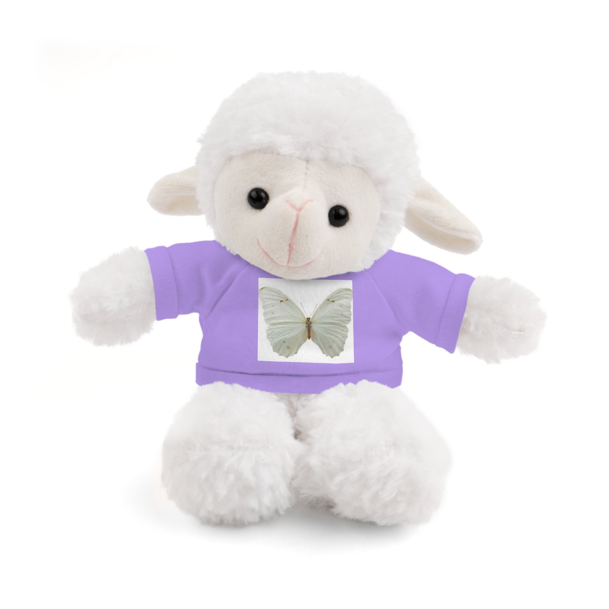 Plush Teddy Bear with Butterfly Tee — Soft Stuffed Animal Gift