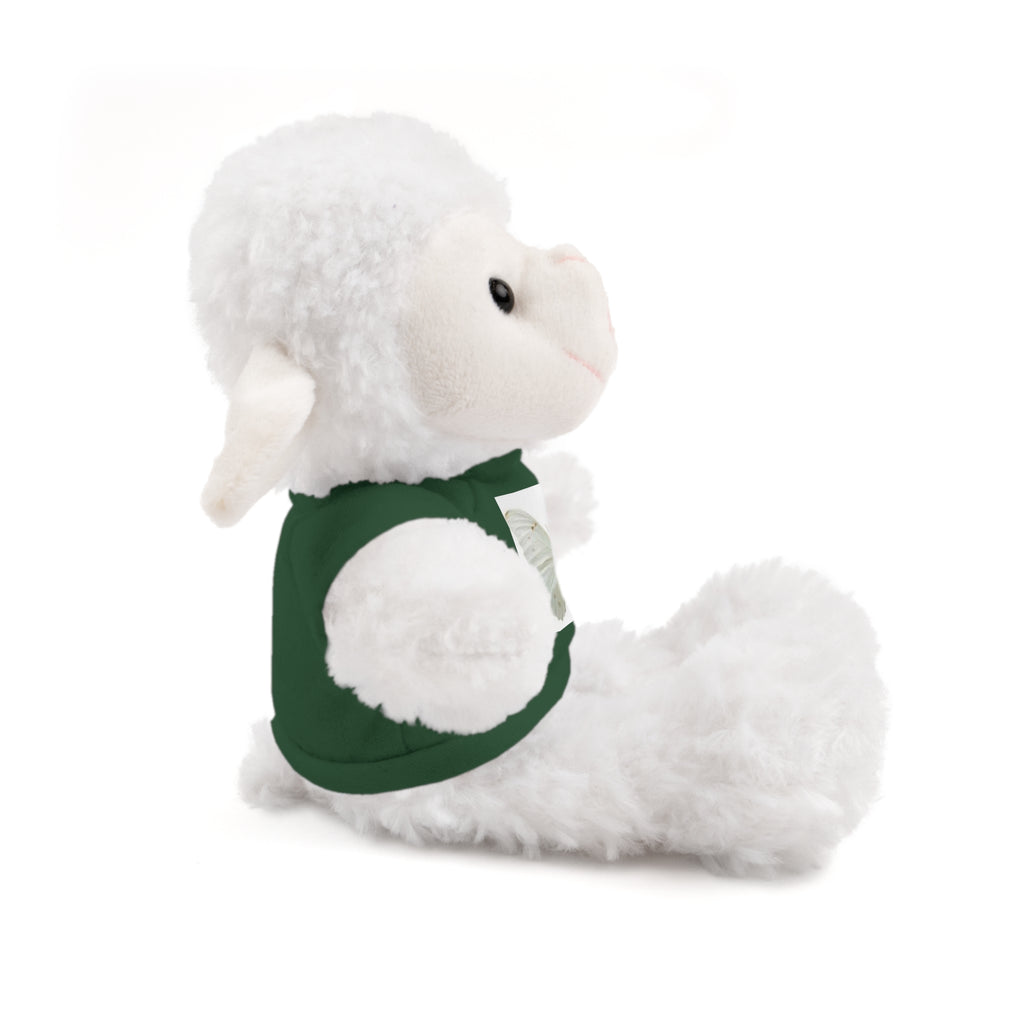 Plush Teddy Bear with Butterfly Tee — Soft Stuffed Animal Gift