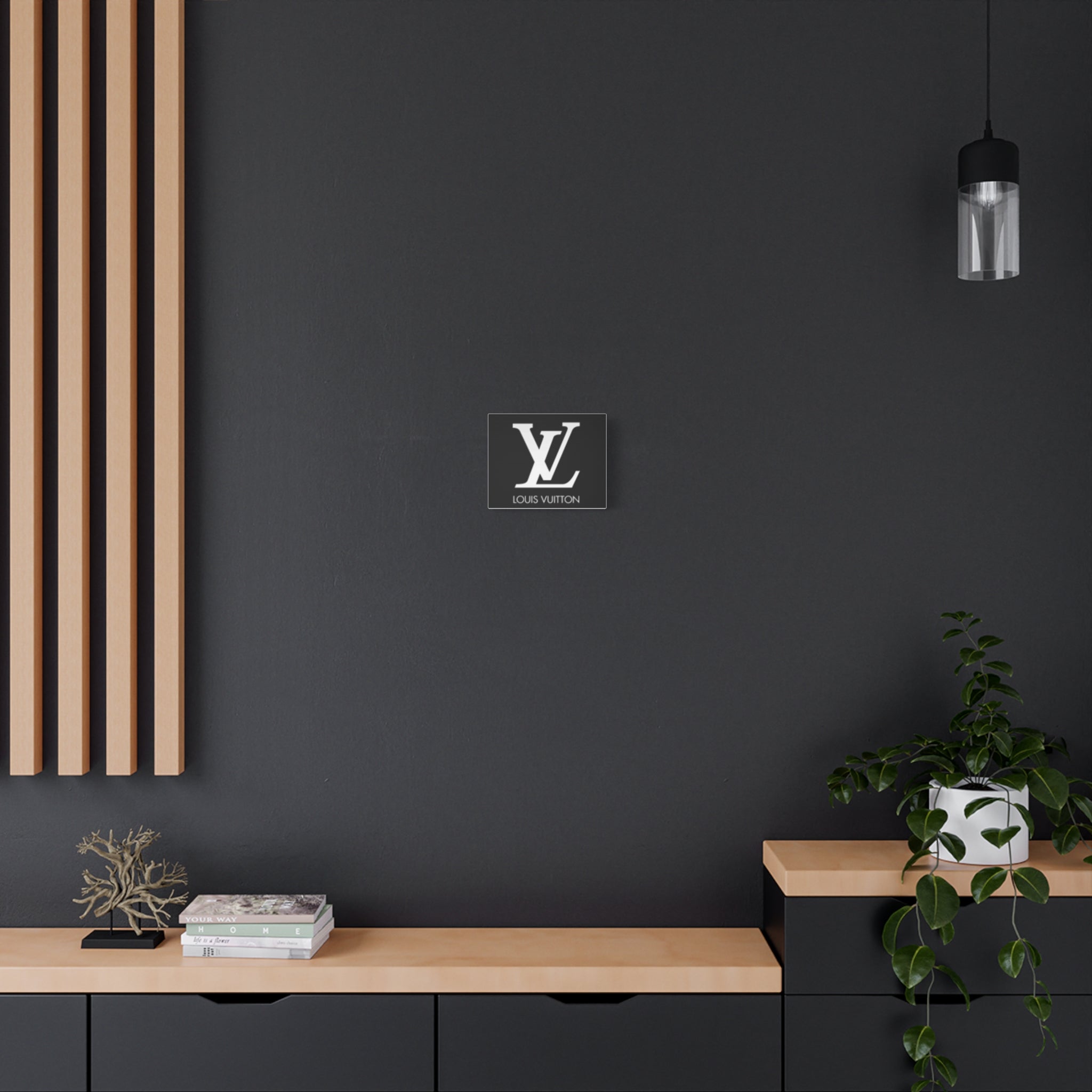Luxury Logo Canvas Print — Monogram Wall Art