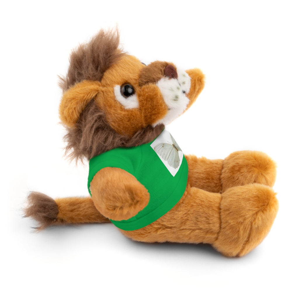 Plush Teddy Bear with Butterfly Tee — Soft Stuffed Animal Gift