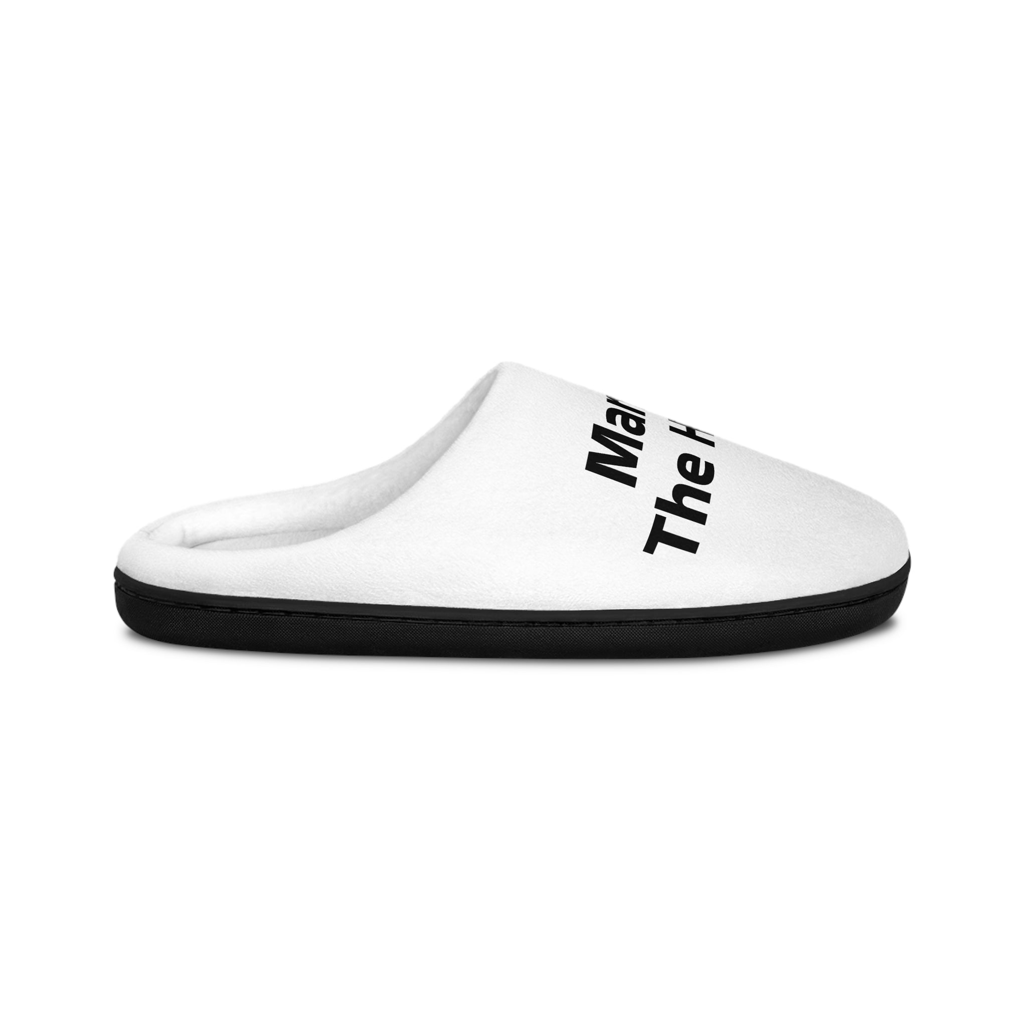 Men's Indoor Slippers — "Man of the House / I Serve the Lord & My Family" Cozy House Slip-Ons