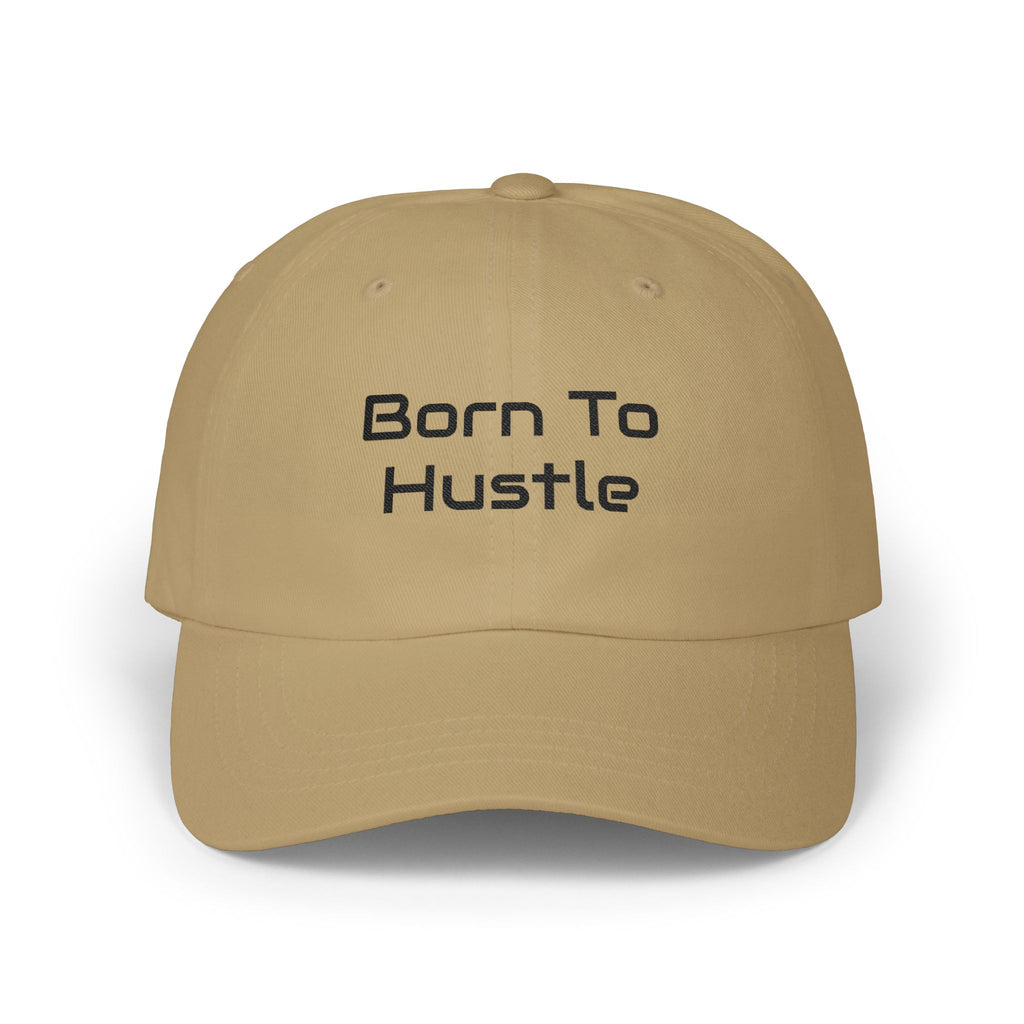 Born to Hustle Dad Cap – Embroidered Motivational Baseball Hat
