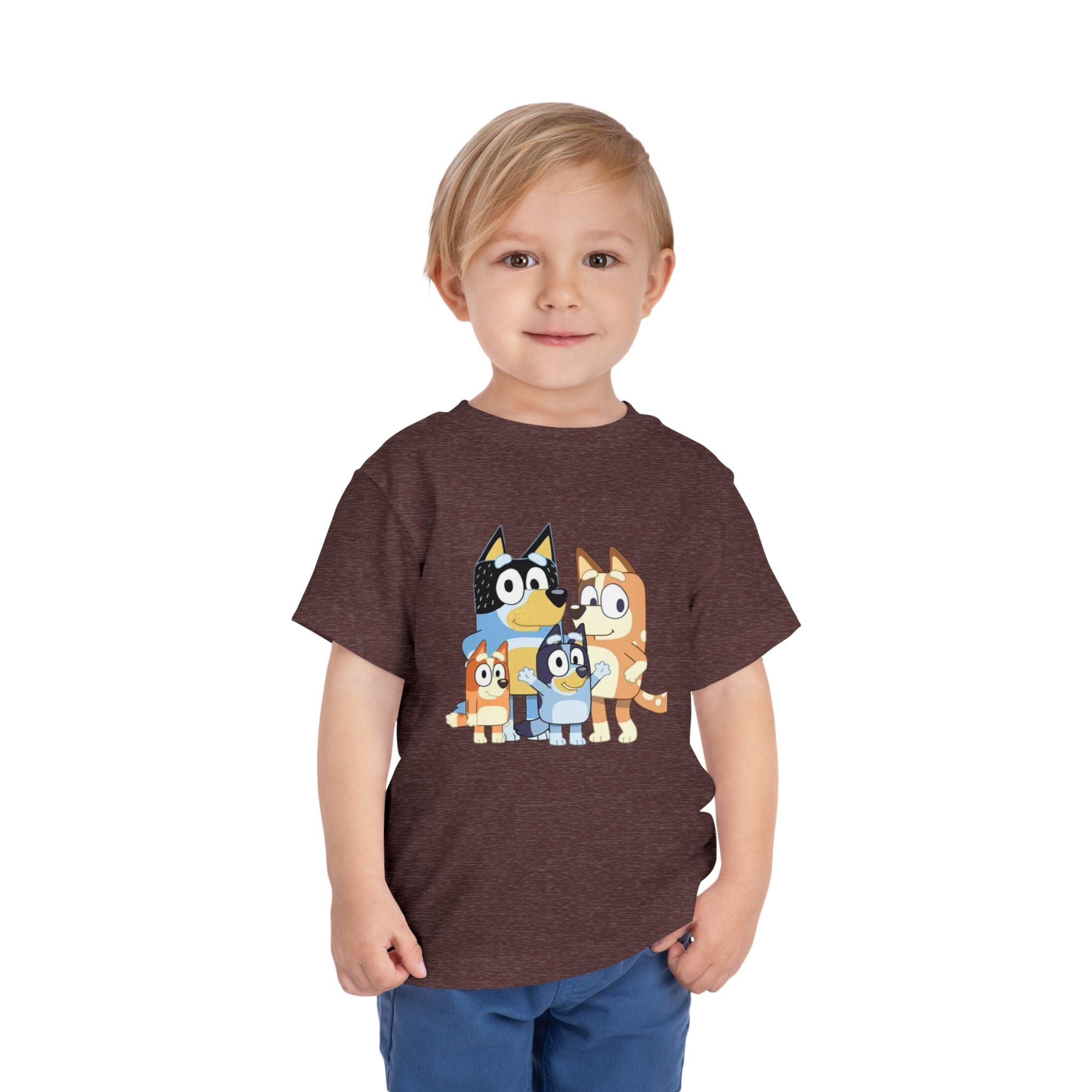 Toddler Tee — Cute Cartoon Bluey Family Kids Shirt