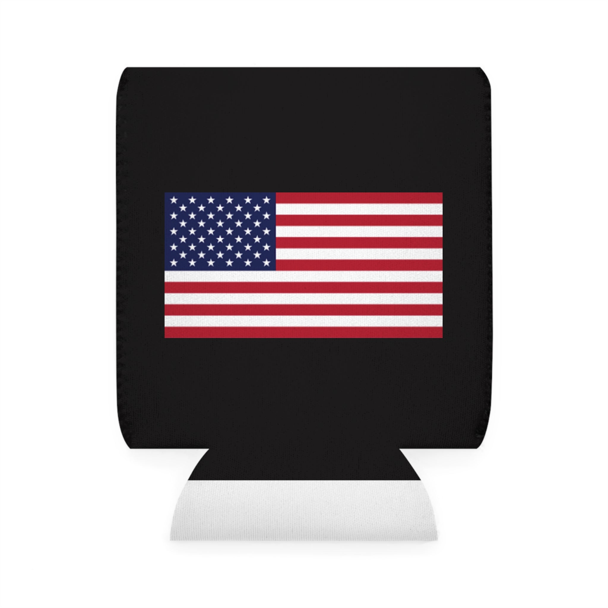 American Flag Can Cooler Sleeve – Patriotic Beer Koozie for 4th of July & Veterans