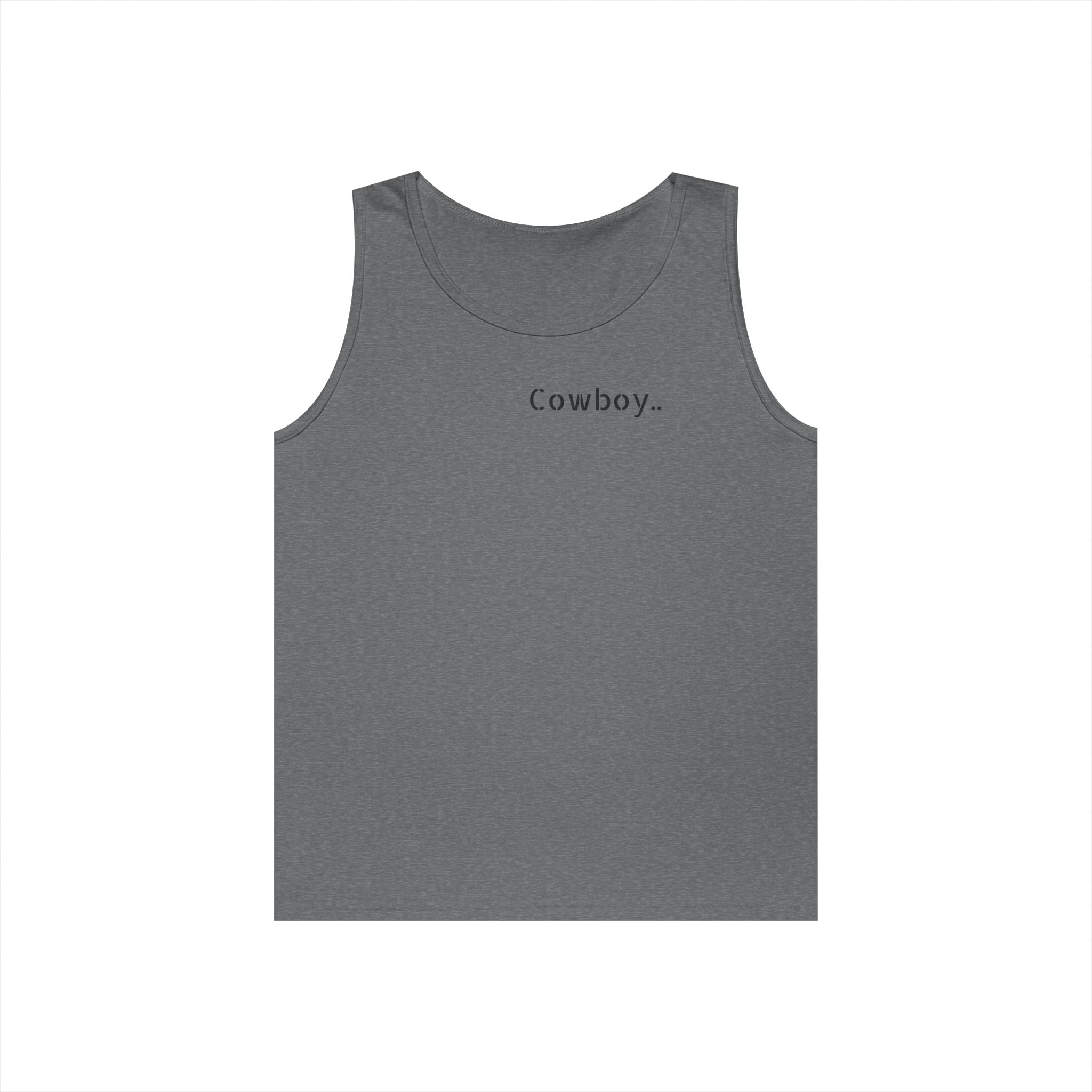 Cowboy Tank Top - "Cowboy" Front, "Cowboy Gone Wild" Back Graphic Tank