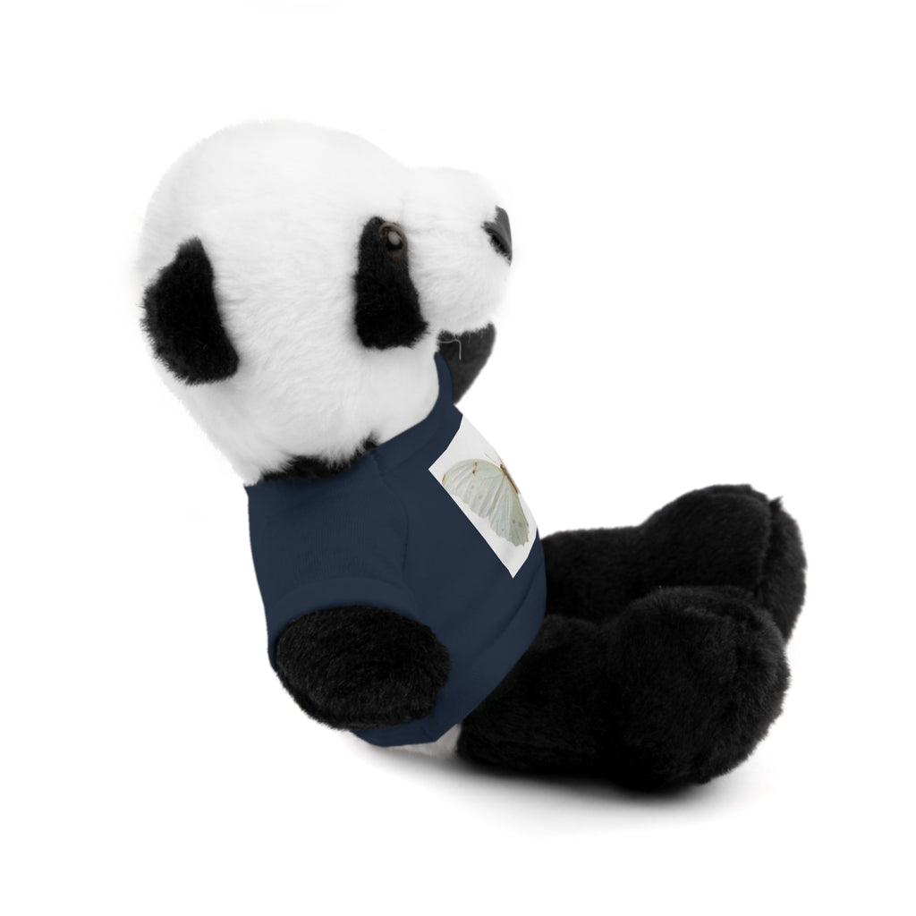 Plush Teddy Bear with Butterfly Tee — Soft Stuffed Animal Gift