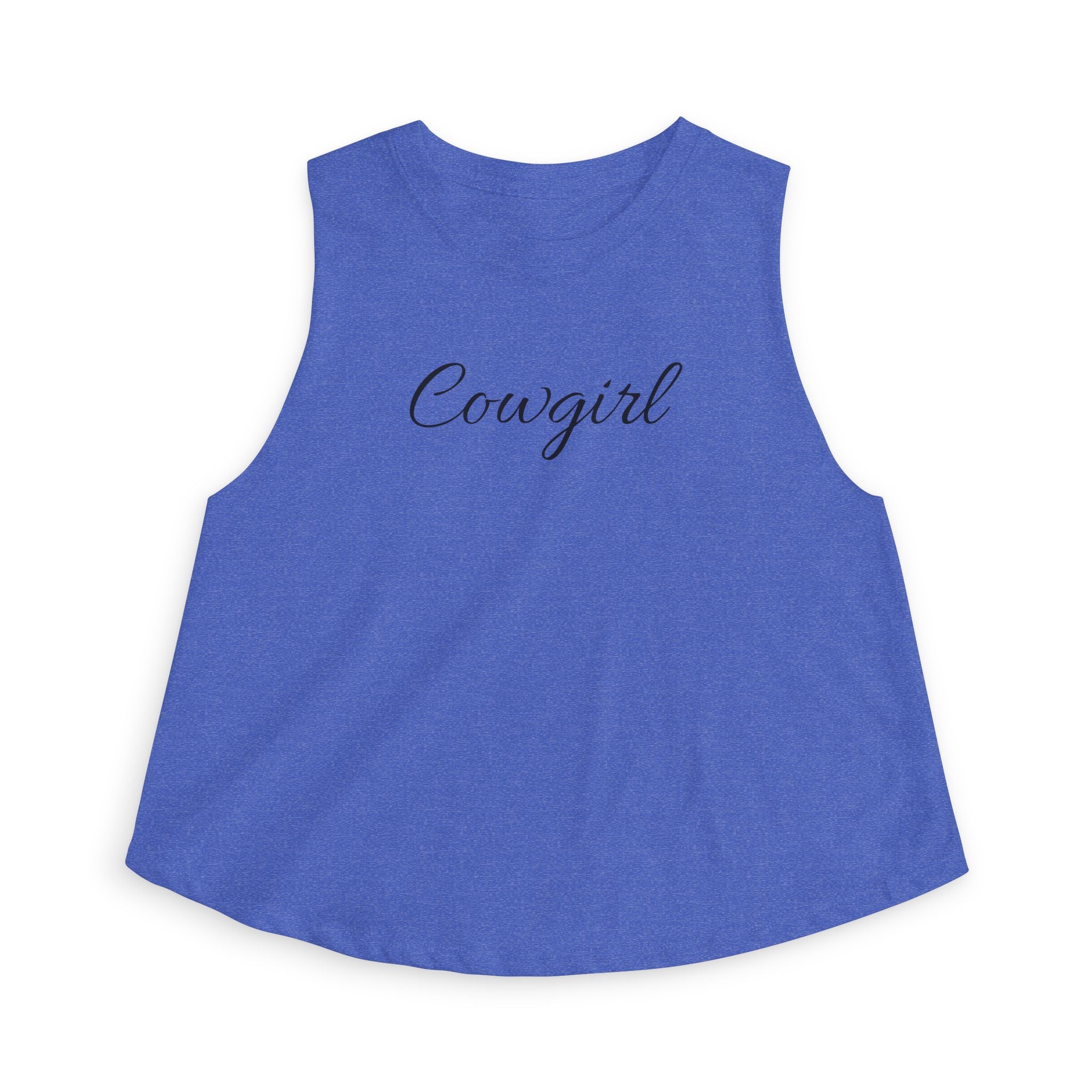 Cowgirl Crop Top — Women's Western Script Tank