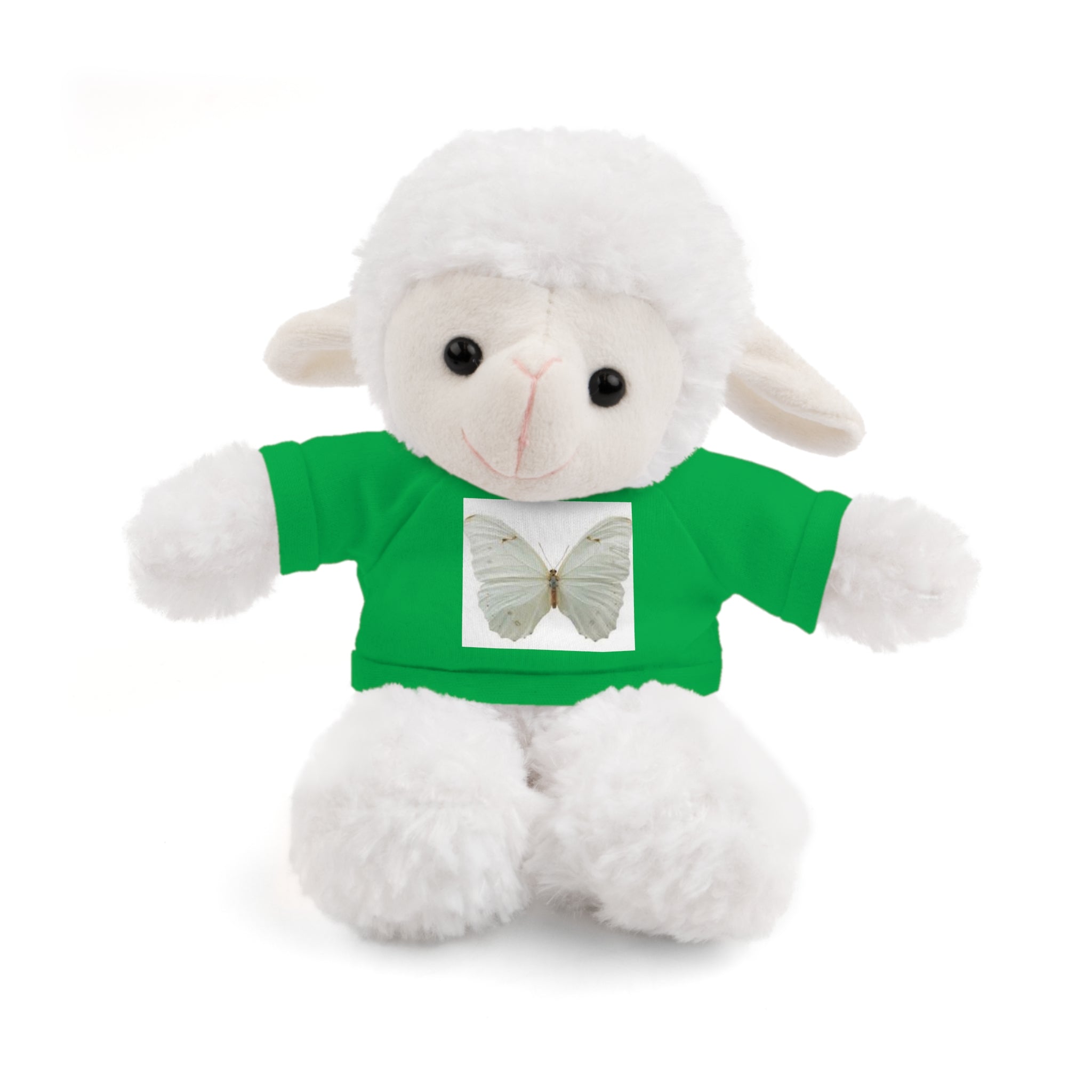 Plush Teddy Bear with Butterfly Tee — Soft Stuffed Animal Gift