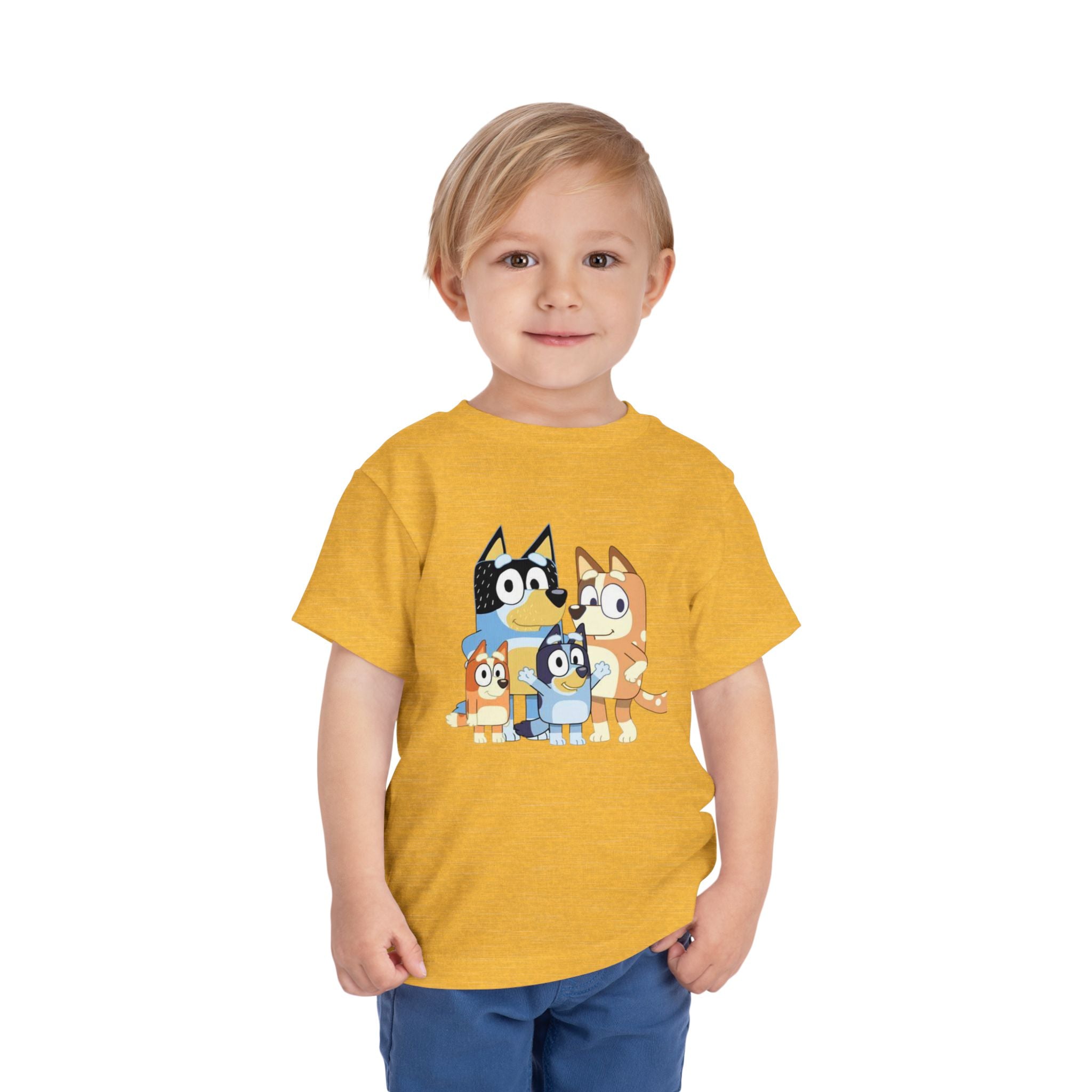 Toddler Tee — Cute Cartoon Bluey Family Kids Shirt