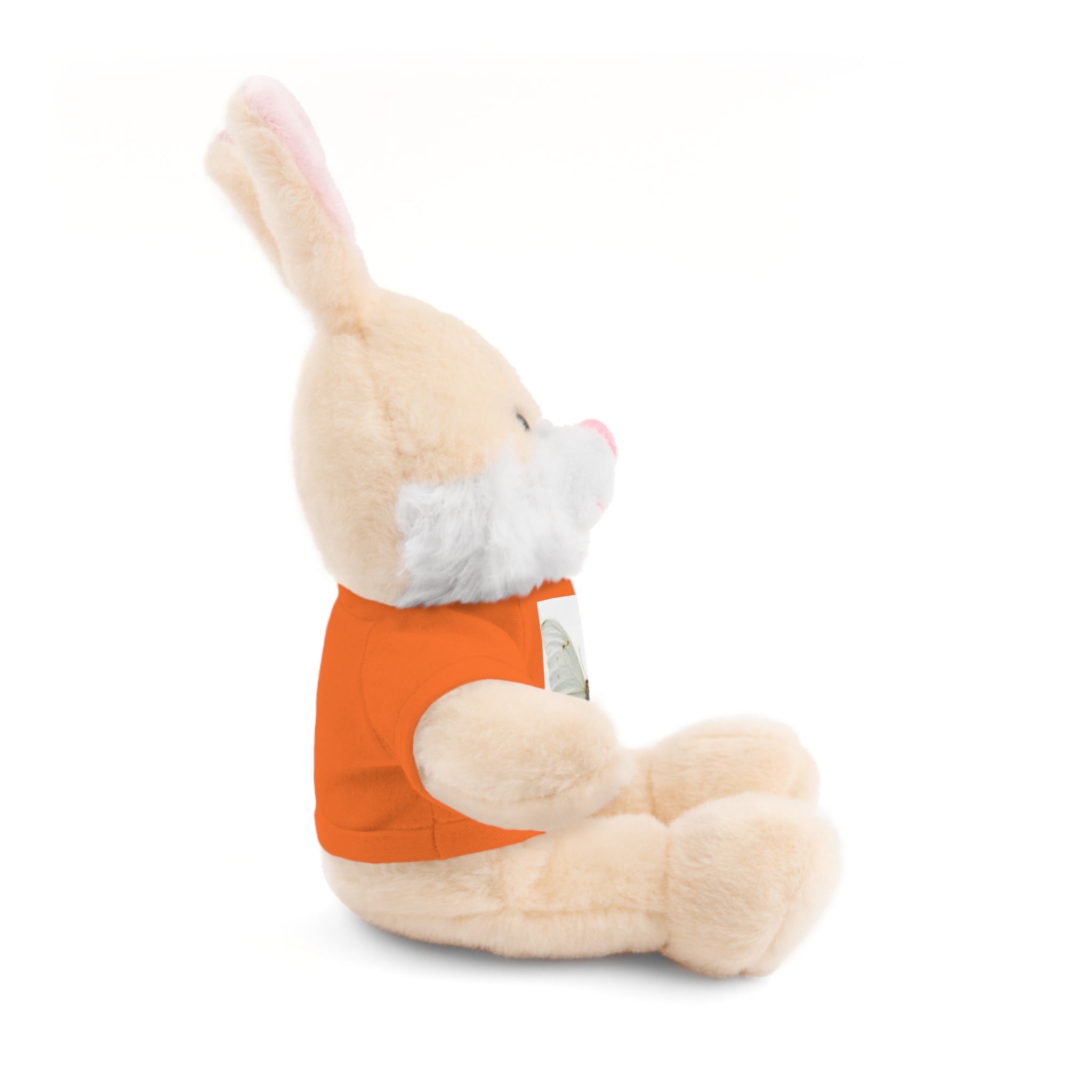 Plush Teddy Bear with Butterfly Tee — Soft Stuffed Animal Gift