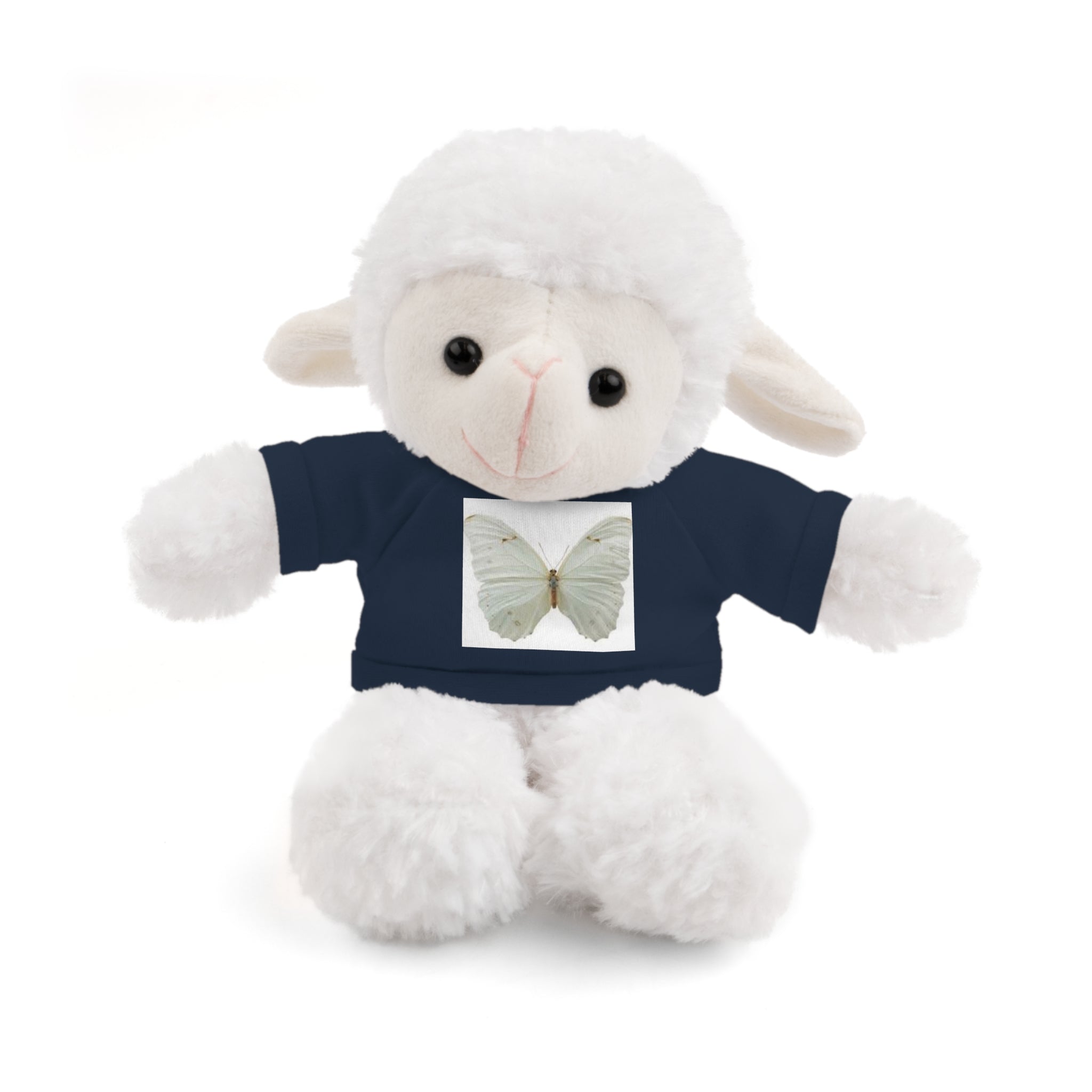 Plush Teddy Bear with Butterfly Tee — Soft Stuffed Animal Gift
