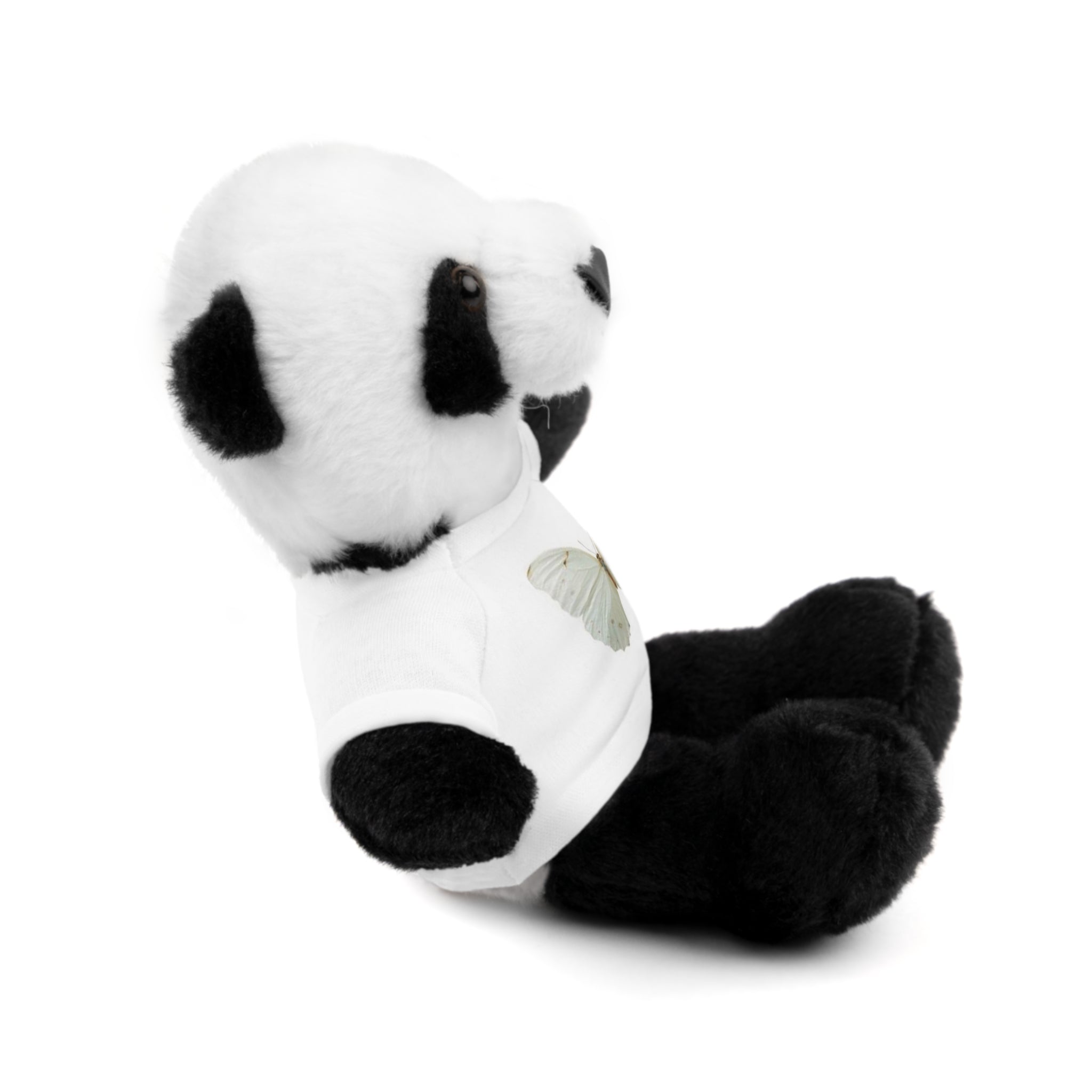 Plush Teddy Bear with Butterfly Tee — Soft Stuffed Animal Gift