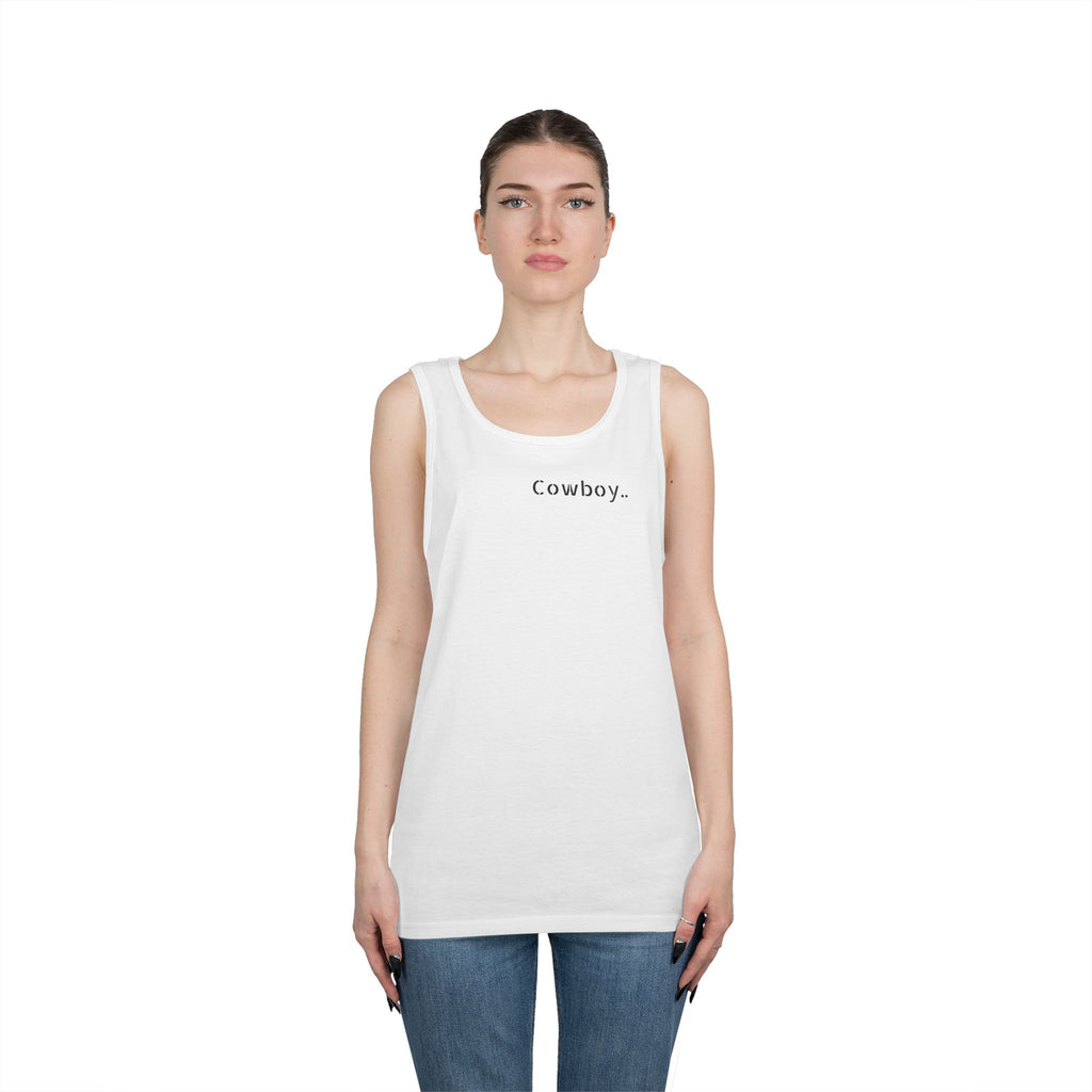 Cowboy Tank Top - "Cowboy" Front, "Cowboy Gone Wild" Back Graphic Tank