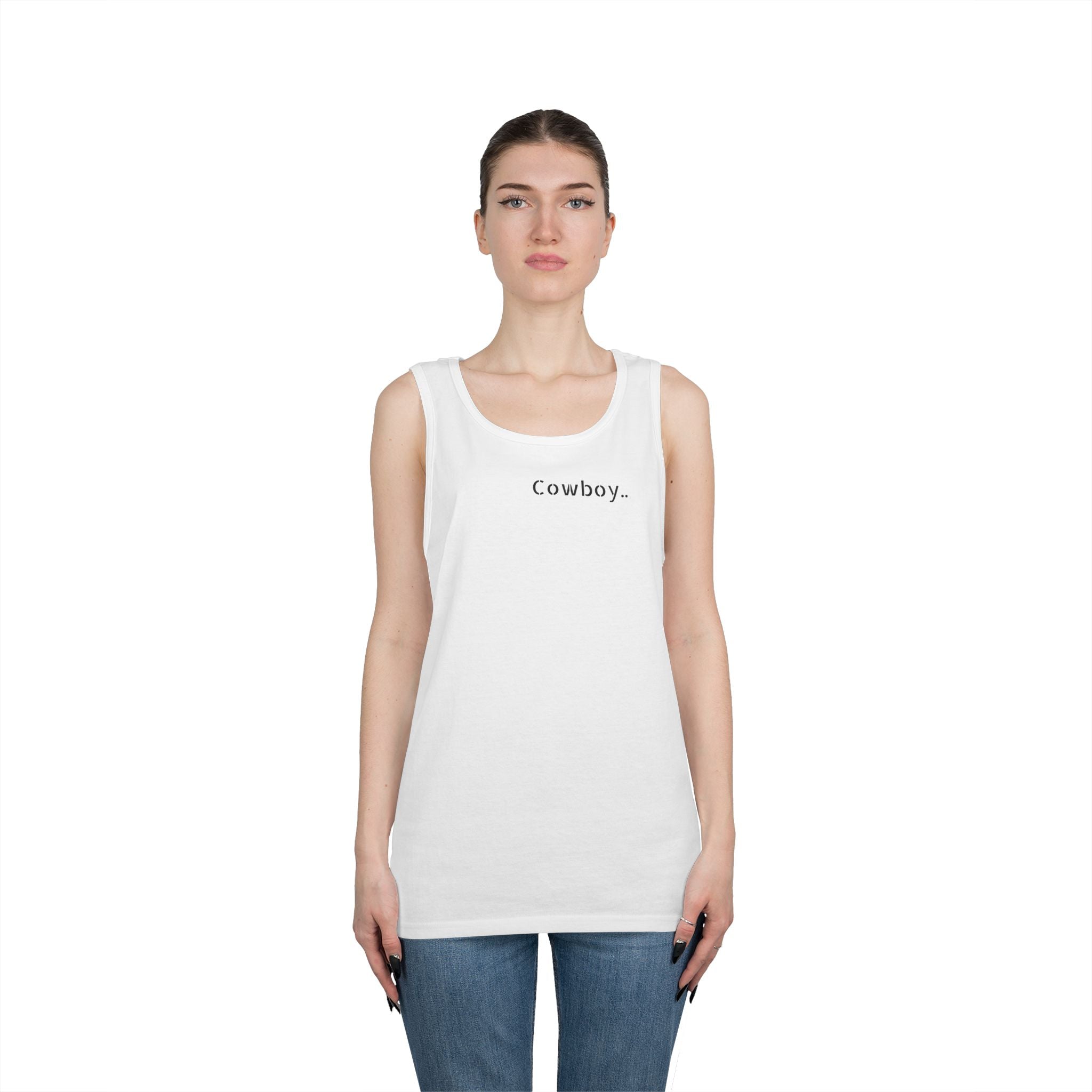 Cowboy Tank Top - "Cowboy" Front, "Cowboy Gone Wild" Back Graphic Tank