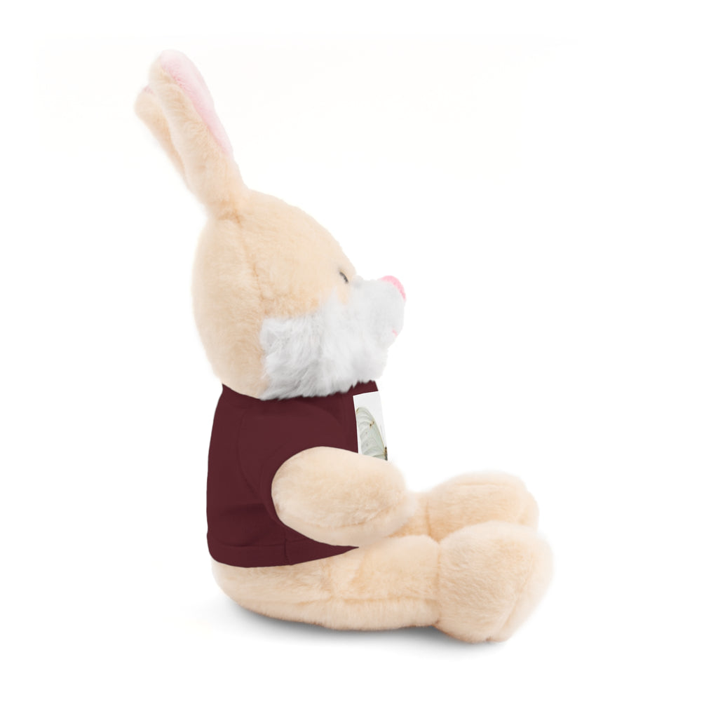 Plush Teddy Bear with Butterfly Tee — Soft Stuffed Animal Gift
