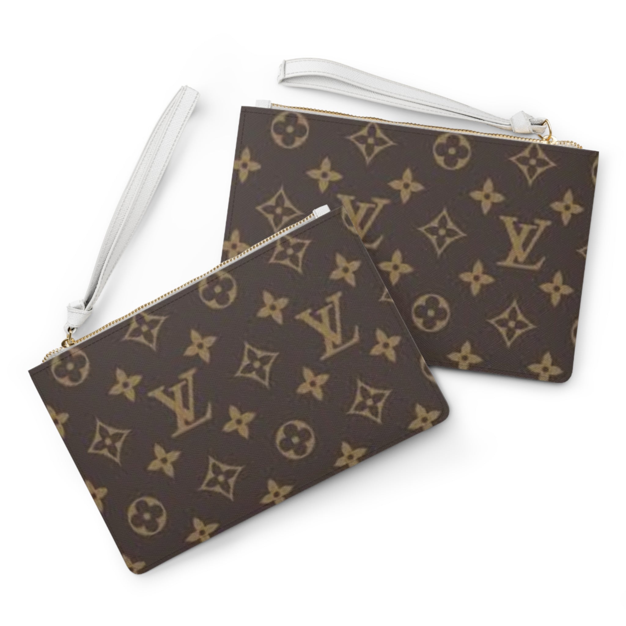 Luxury Monogram Clutch Bag — Designer-Inspired Wristlet Purse