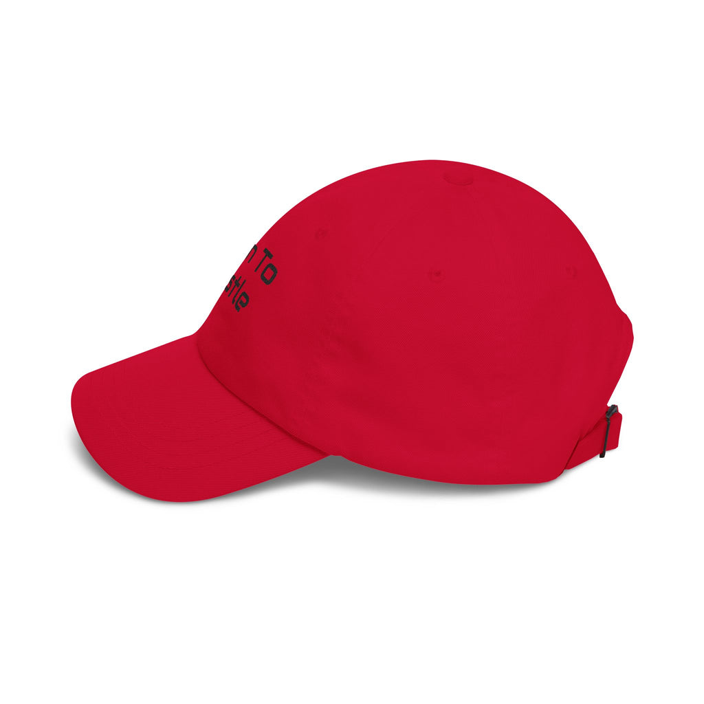 Born to Hustle Dad Cap – Embroidered Motivational Baseball Hat