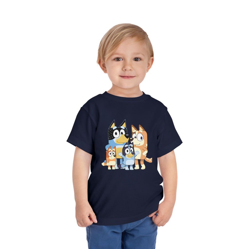 Toddler Tee — Cute Cartoon Bluey Family Kids Shirt