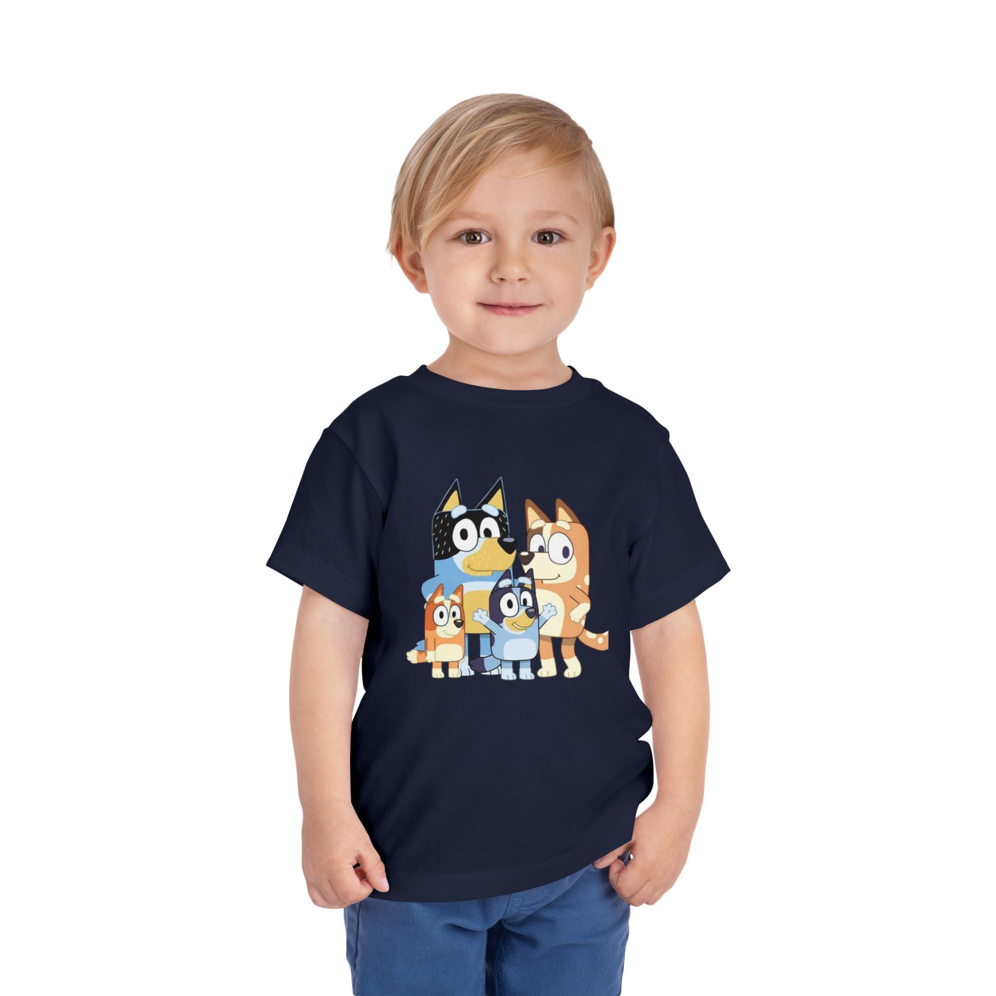 Toddler Tee — Cute Cartoon Bluey Family Kids Shirt