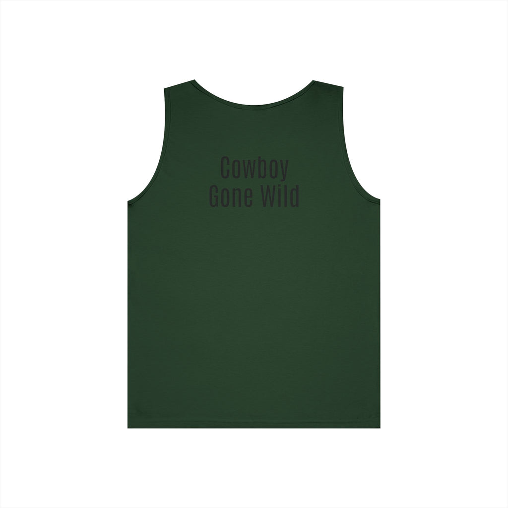 Cowboy Tank Top - "Cowboy" Front, "Cowboy Gone Wild" Back Graphic Tank