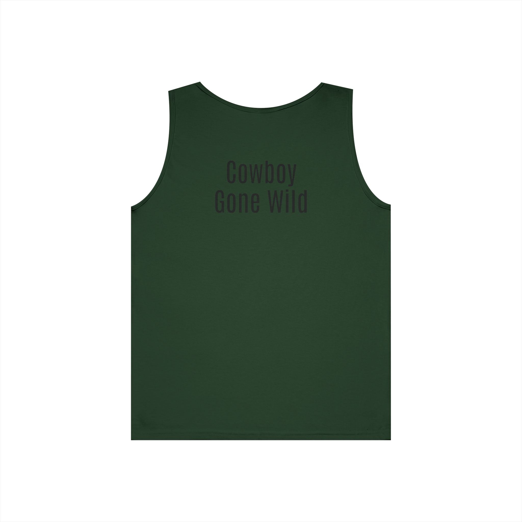 Cowboy Tank Top - "Cowboy" Front, "Cowboy Gone Wild" Back Graphic Tank