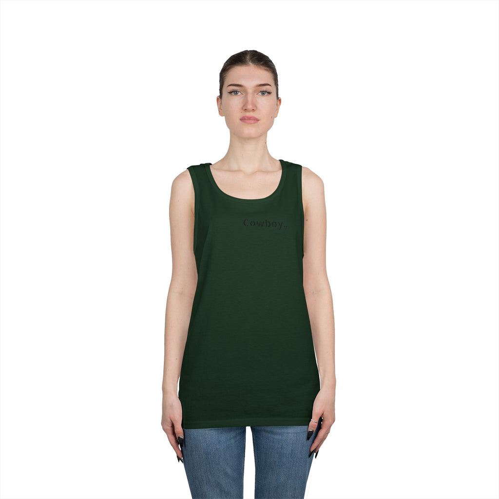 Cowboy Tank Top - "Cowboy" Front, "Cowboy Gone Wild" Back Graphic Tank