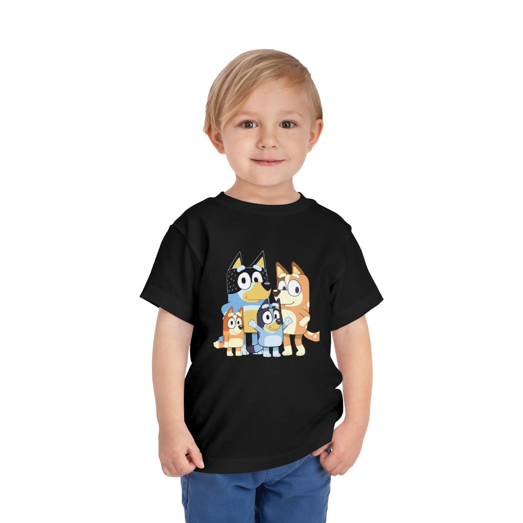 Toddler Tee — Cute Cartoon Bluey Family Kids Shirt