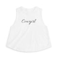 Cowgirl Crop Top — Women's Western Script Tank