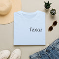 Texas Script T-Shirt — Minimal State Pride Tee